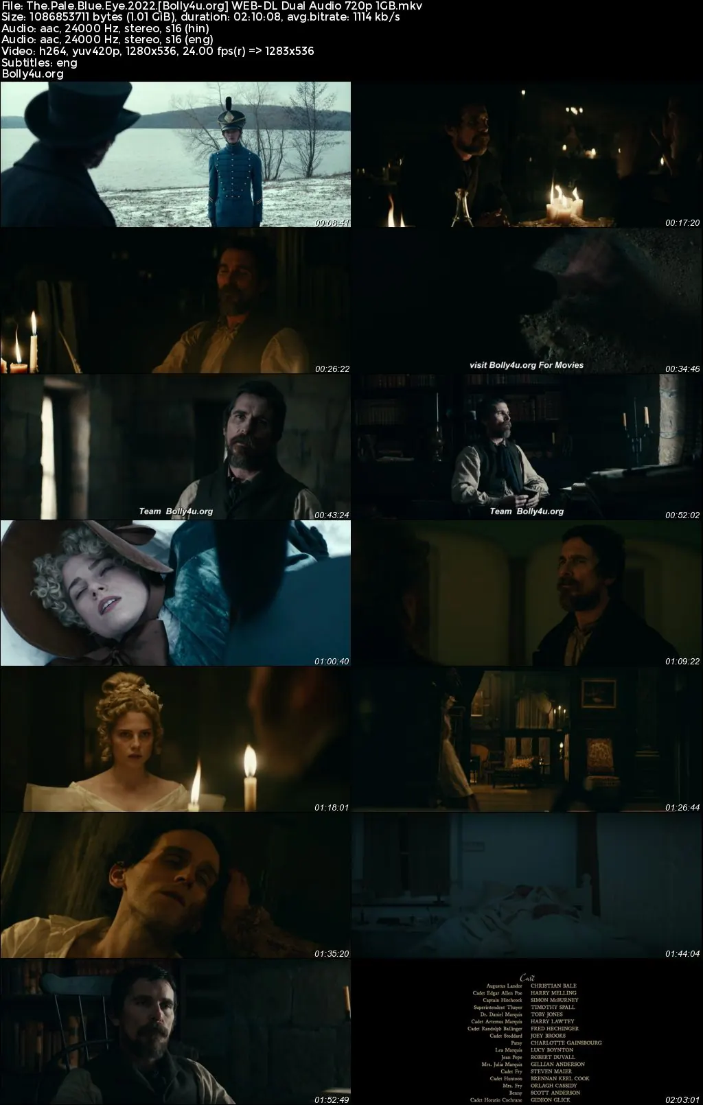 The Pale Blue Eye 2022 WEB-DL Hindi Dual Audio ORG Full Movie Download 1080p  720p  480p