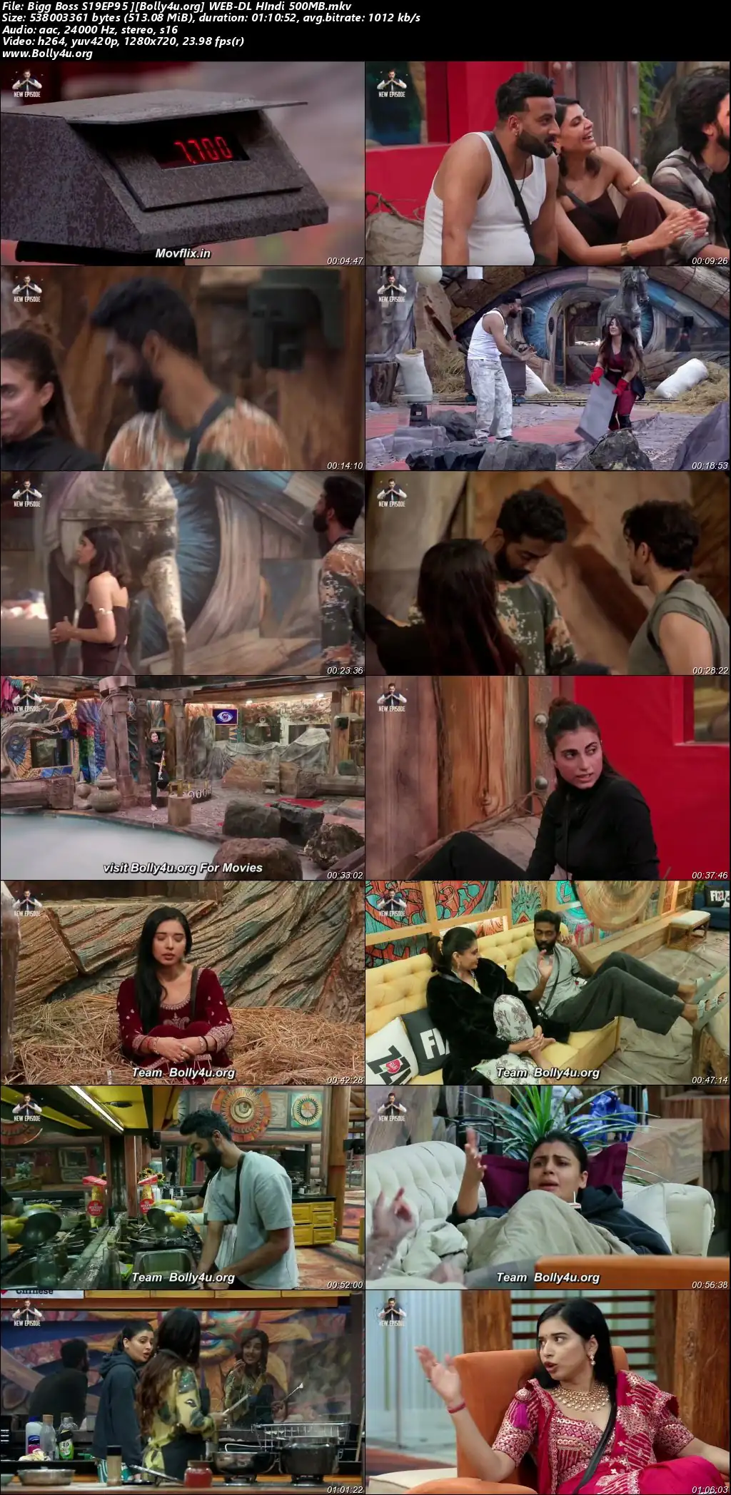 Bigg Boss 2025 WEB-DL Hindi S19EP95 Download 720p  480p