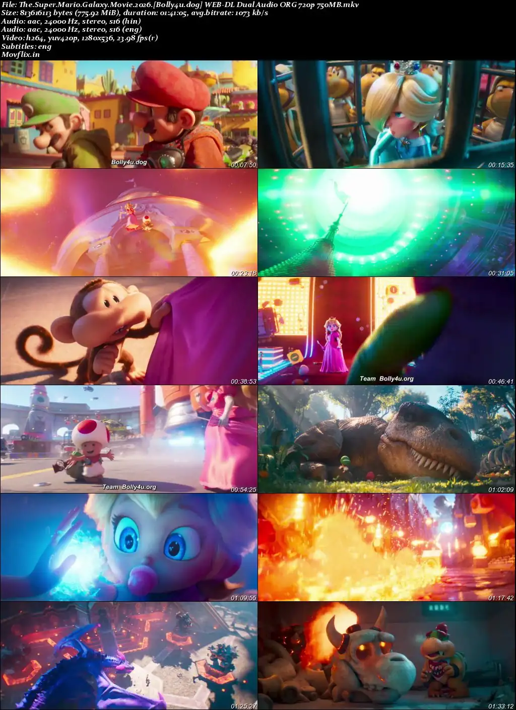 The Super Mario Galaxy Movie 2026 WEB-DL Hindi Dual Audio ORG Full Movie Download 1080p  720p  480p