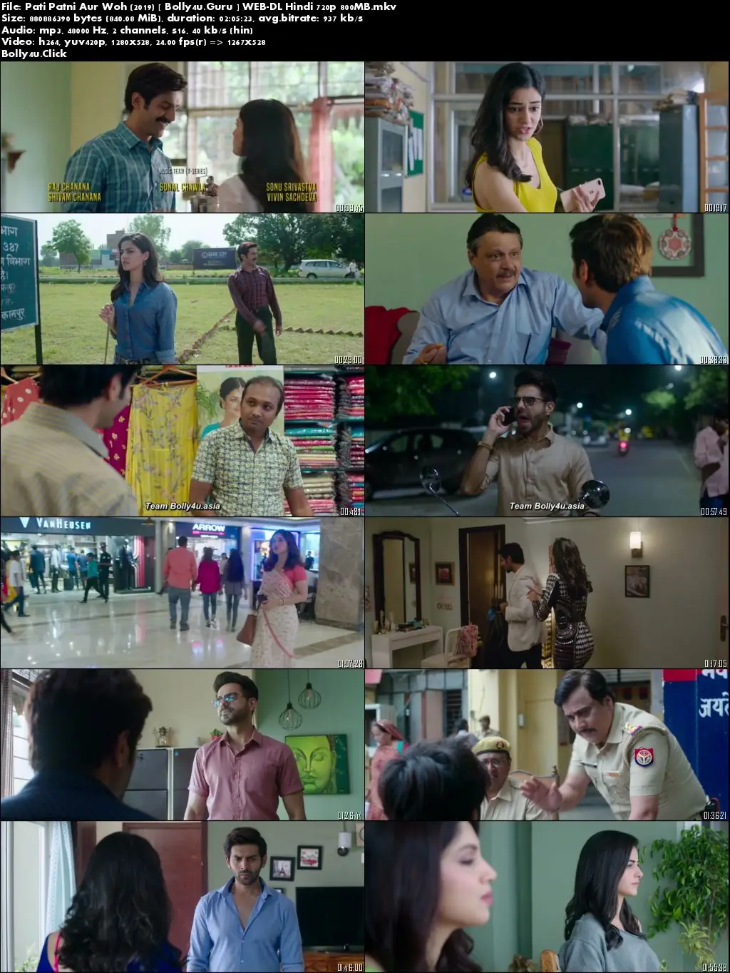 Pati Patni Aur Woh 2019 WEB-DL 400MB Full Hindi Movie Download 480p