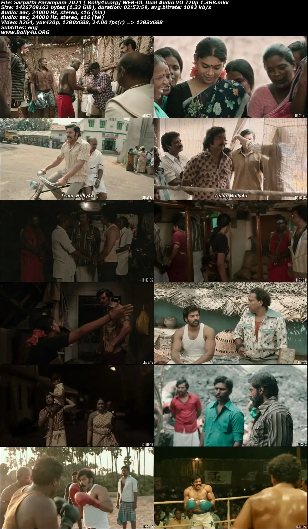 Sarpatta Parampara 2021 WEB-DL 550MB Hindi (Voice Over) Dual Audio 480p Download