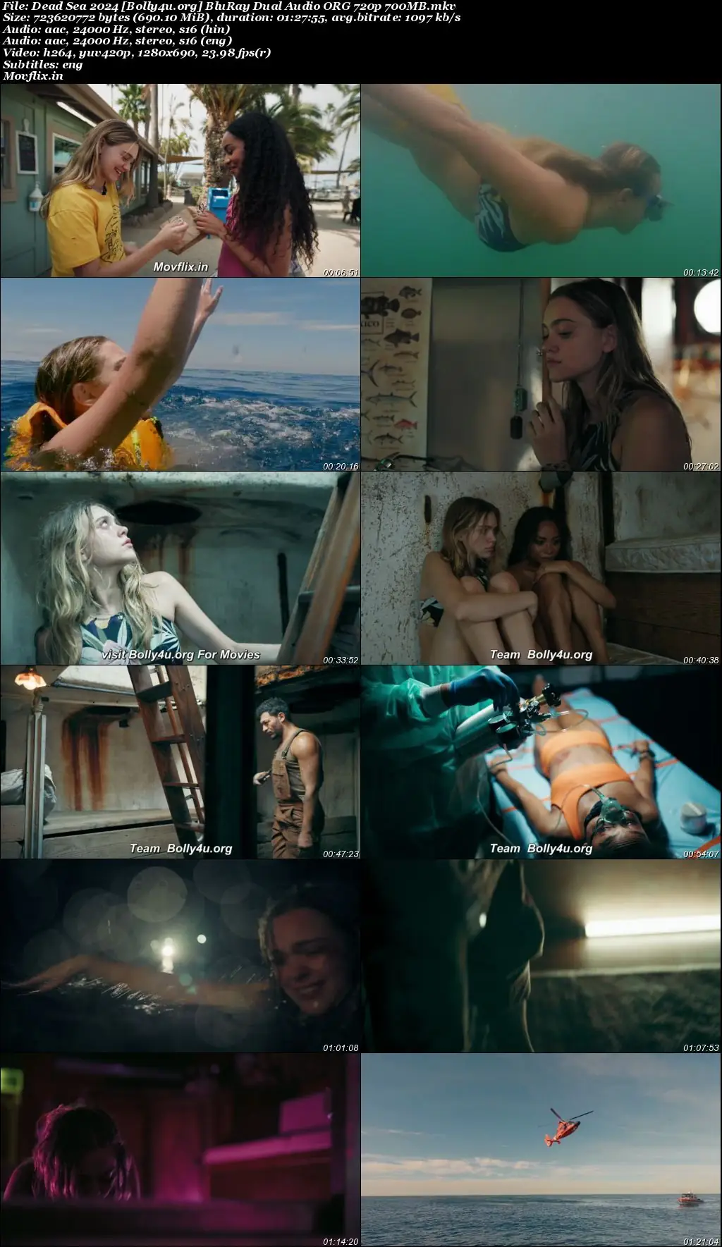 Dead Sea 2024 BluRay Hindi Dual Audio ORG Full Movie Download 1080p  720p  480p