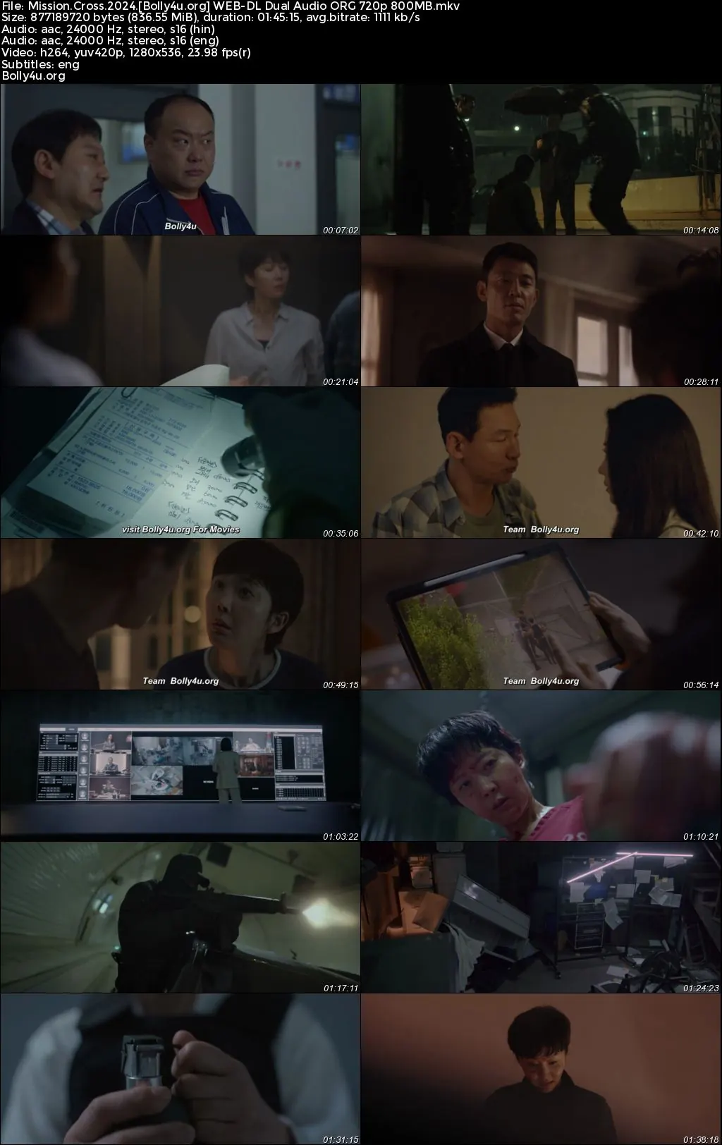 Mission Cross 2024 WEB-DL Hindi Dual Audio ORG Full Movie Download 1080p  720p  480p
