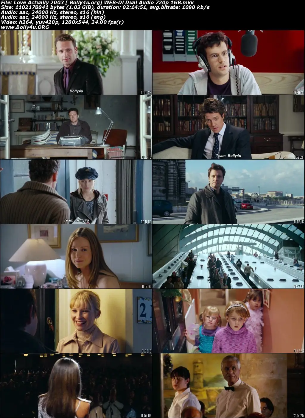 Love Actually 2003 WEB-DL 1GB Hindi Dual Audio ORG 720p Download