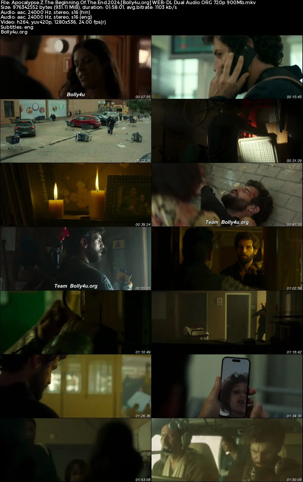 Apocalypse Z The Beginning of the End 2024 WEB-DL Hindi Dual Audio ORG Full Movie Download 1080p  720p  480p