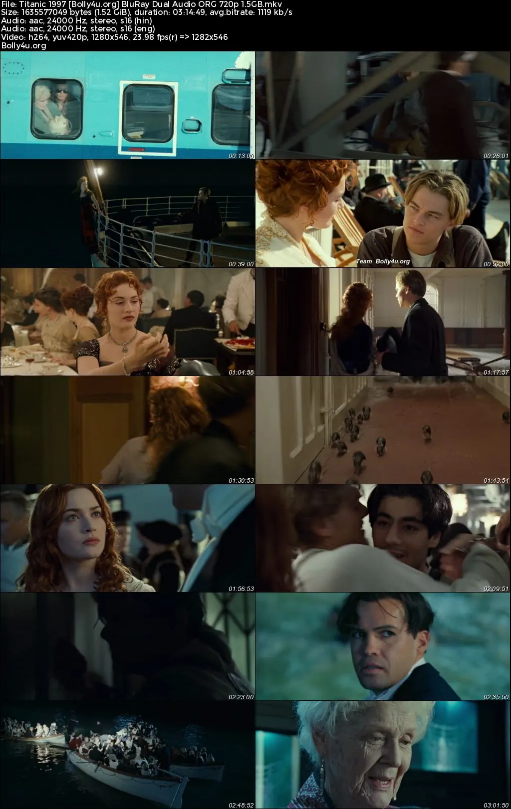Titanic 1997 BluRay Hindi Dual Audio ORG Full Movie Download 1080p  720p  480p