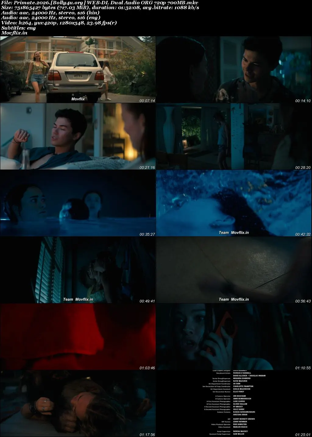 Primate 2026 WEB-DL Hindi Dual Audio ORG Full Movie Download 1080p  720p  480p