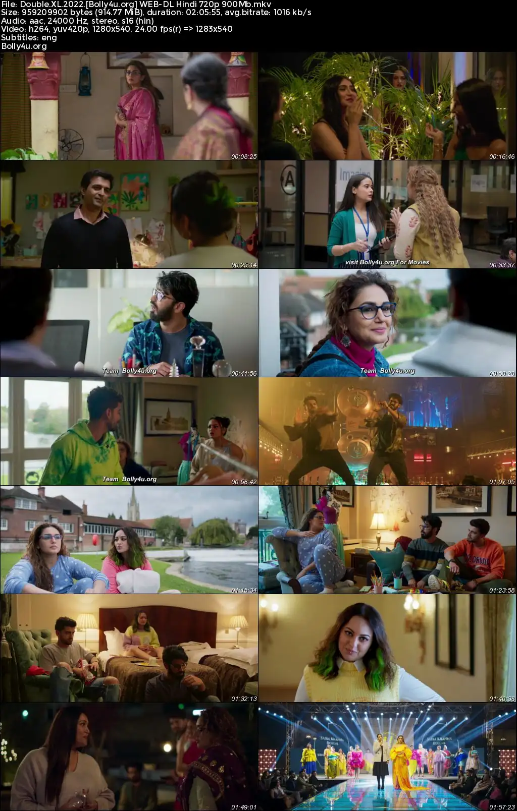 Double XL 2022 WEB-DL Hindi Full Movie Download 1080p  720p  480p