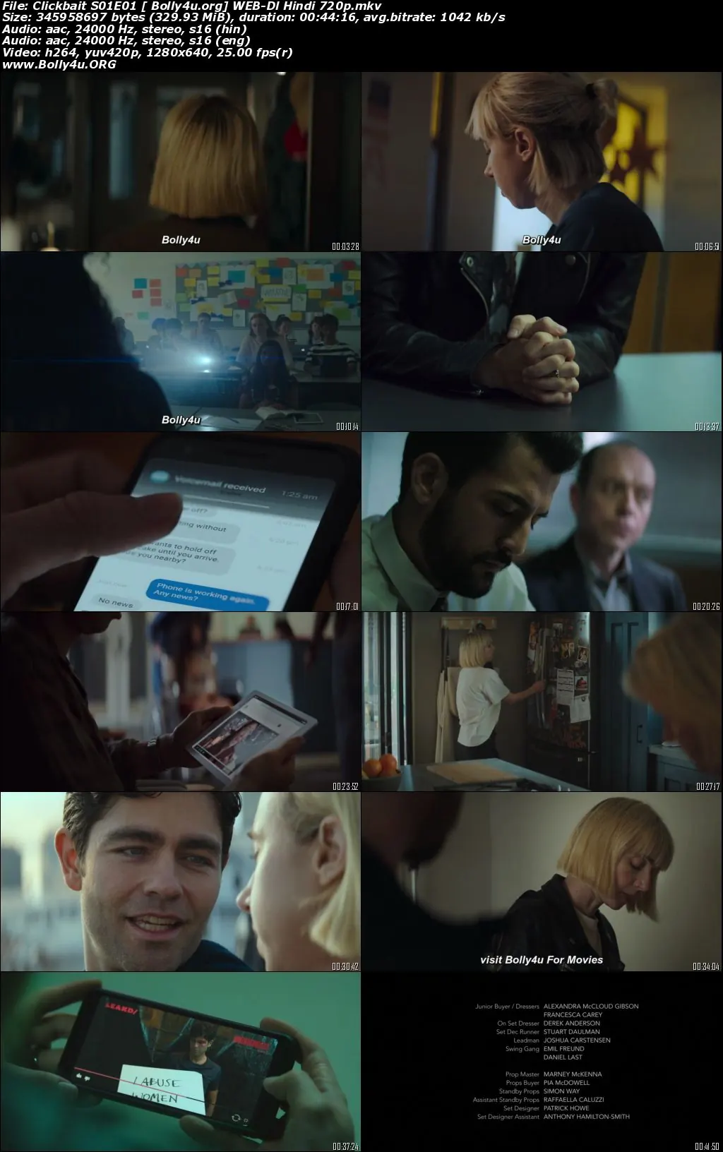 Clickbait 2021 WEB-DL 2.7GB Hindi Dual Audio S01 Download 720p