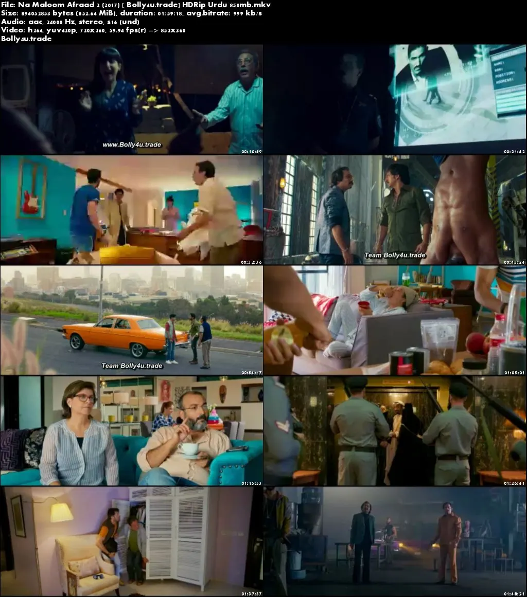 Na Maloom Afraad 2 2017 HDRip 350MB Full Urdu Movie Download 480p