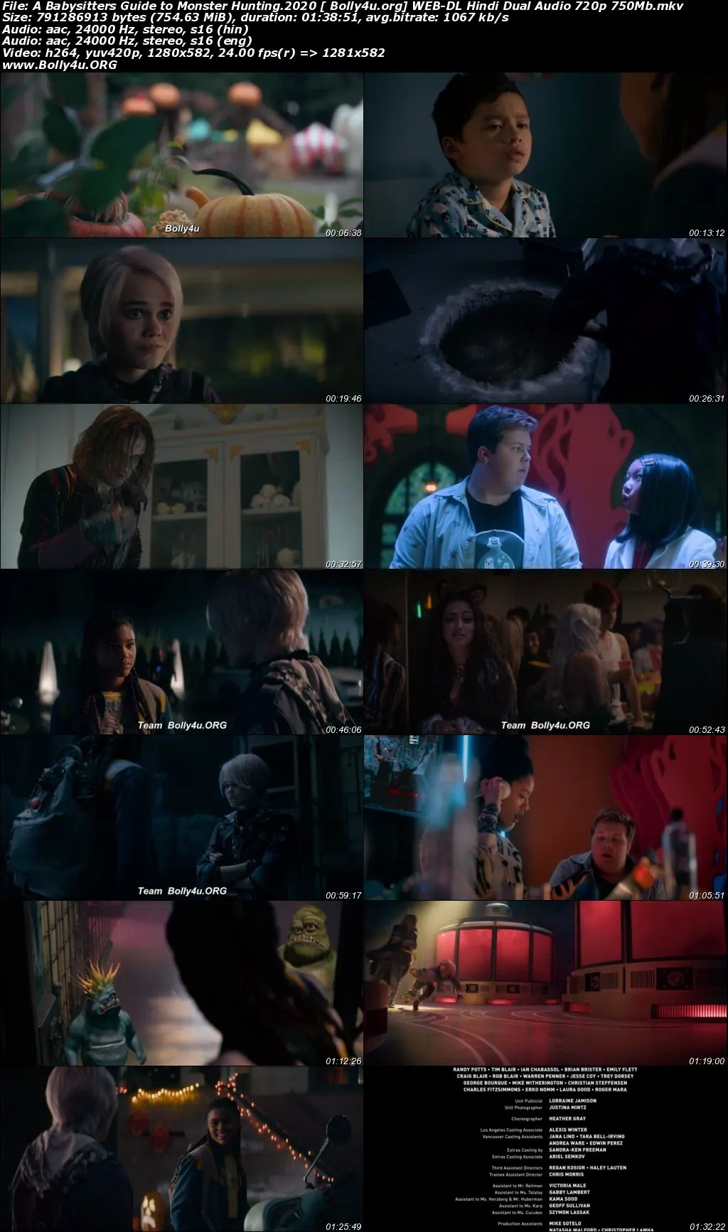 A Babysitters Guide to Monster Hunting 2020 WEB-DL 750Mb Hindi Dual Audio 720p Download