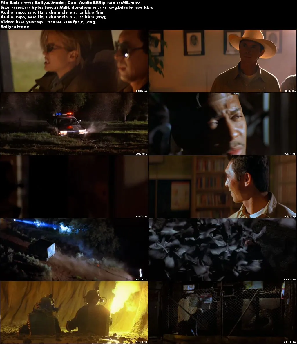  Bats 1999 BRRip 300Mb Hindi Dual Audio 480p Download