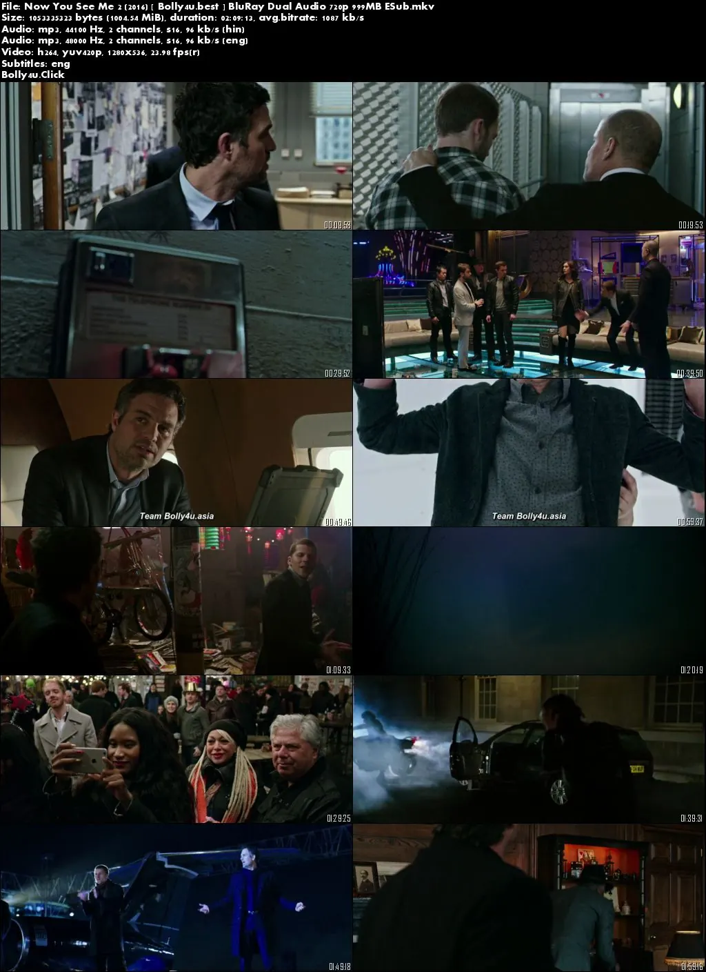 Now You See Me 2 2016 BluRay 999MB Hindi Dual Audio 720p ESub Download Now You See Me 2 2016 BluRay 999MB Hindi Dual Audio 720p ESub Download