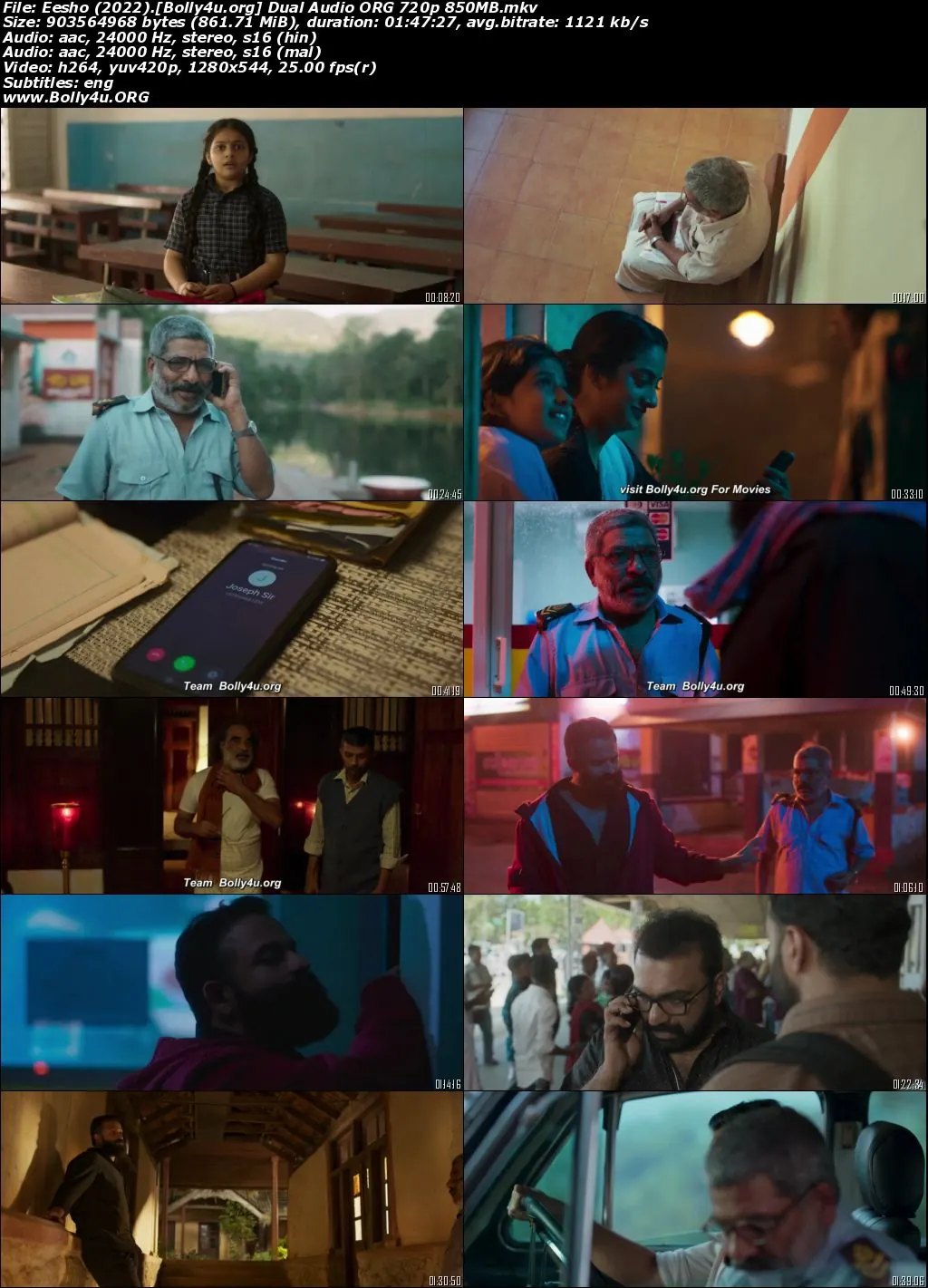 Eesho 2022 WEB-DL Hindi Dual Audio ORG Full Movie Download 1080p  720p  480p