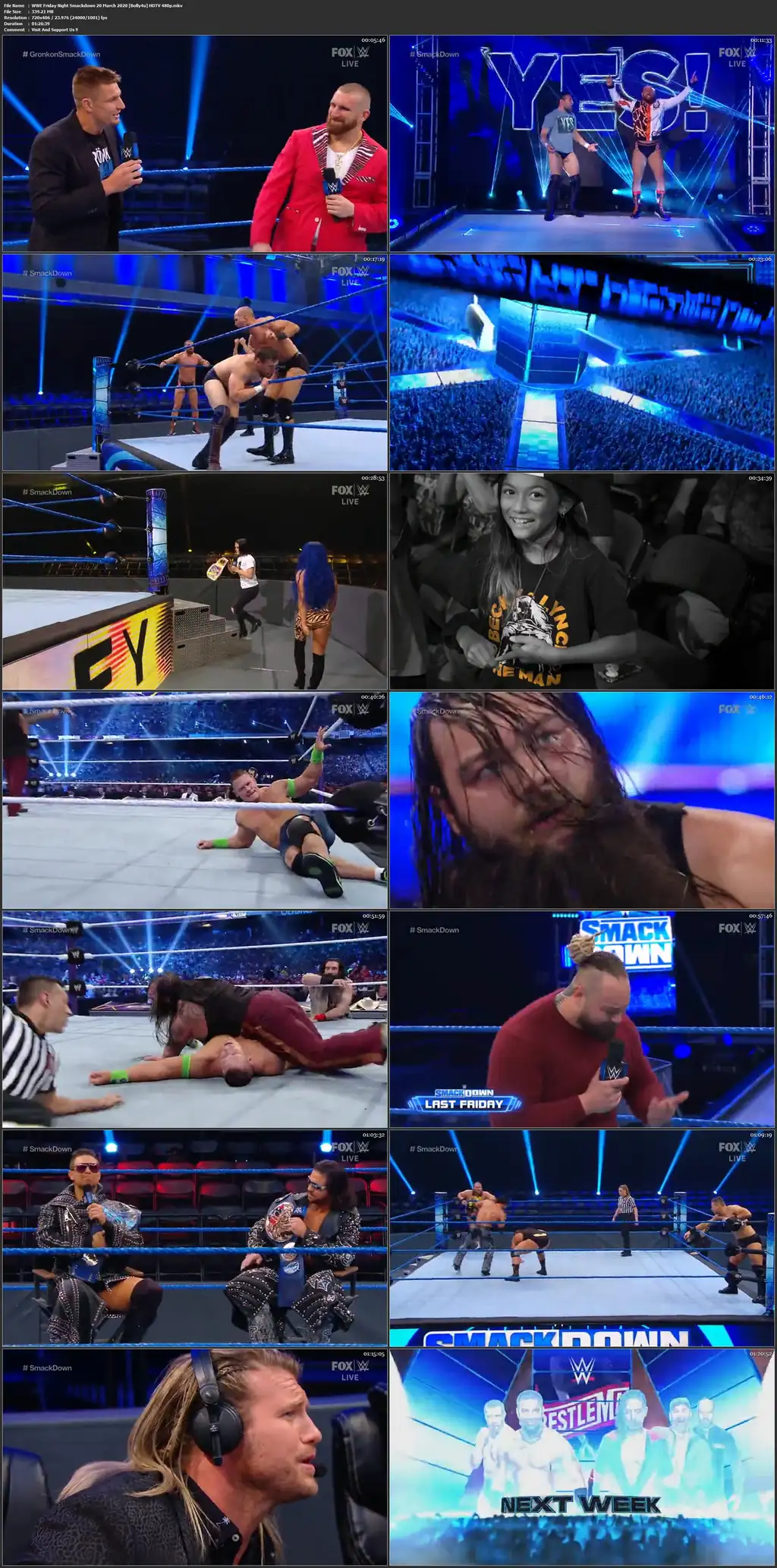 WWE Friday Night Smackdown HDTV 480p 300Mb 20 March 2020 still 1  Bolly4u Official