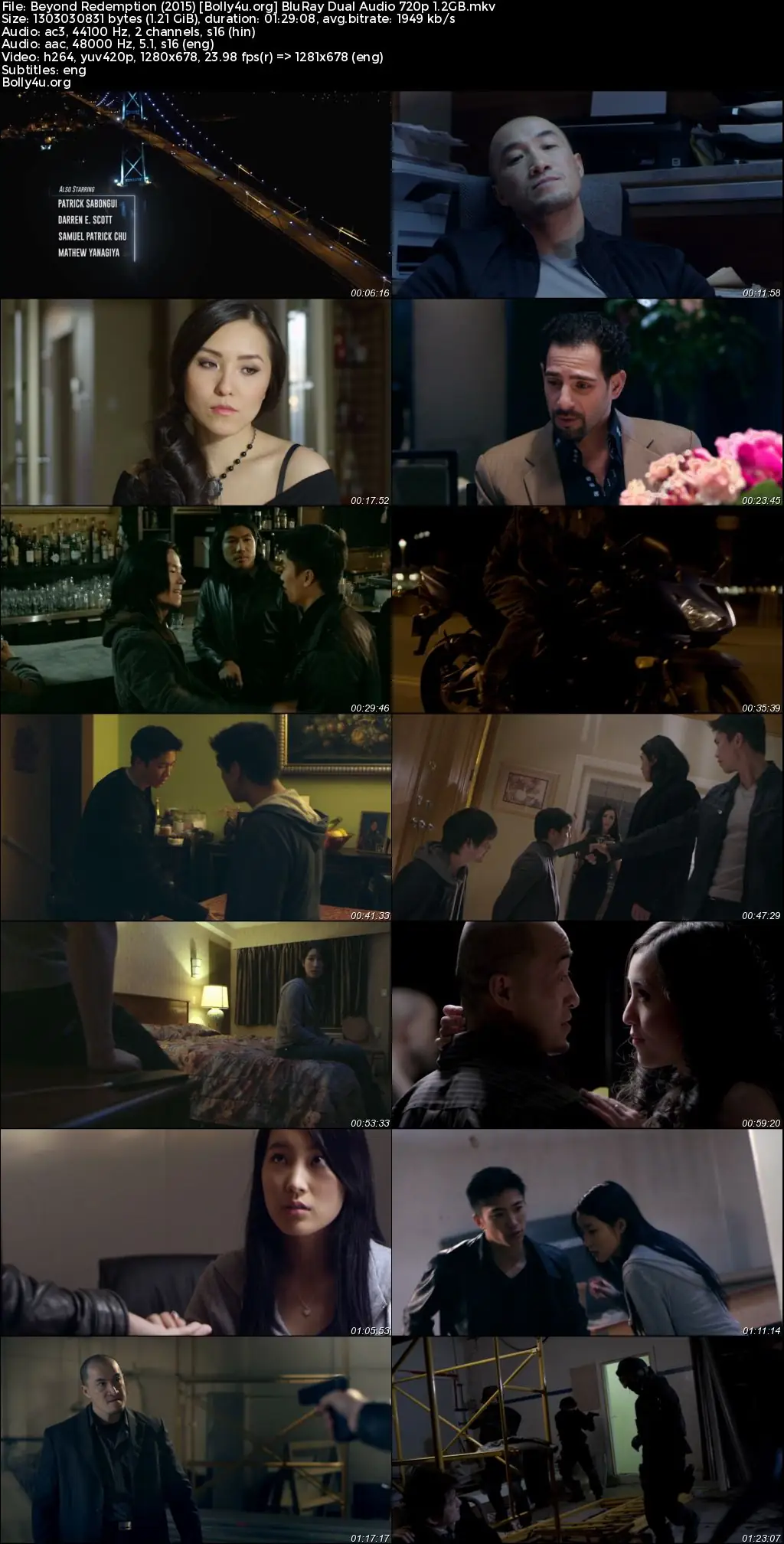 Beyond Redemption 2015 BluRay Hindi Dual Audio Full Movie Download 720p  480p