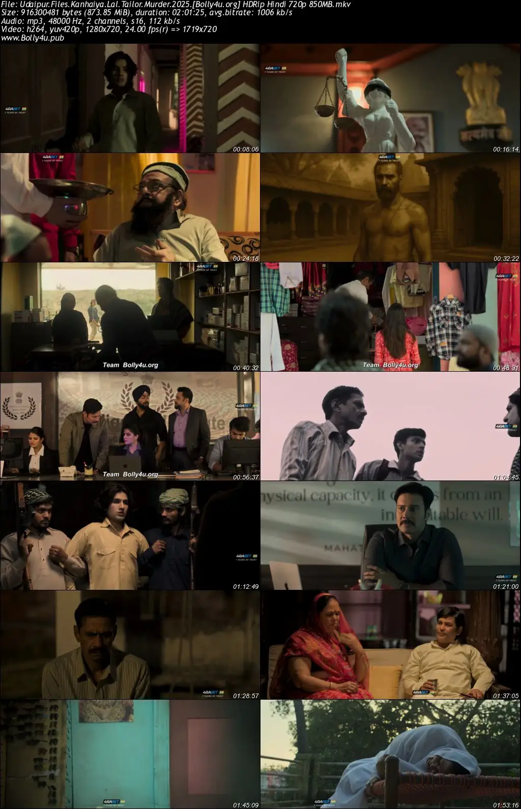 Udaipur Files 2025 HDRip Hindi Full Movie Download 1080p  720p  480p