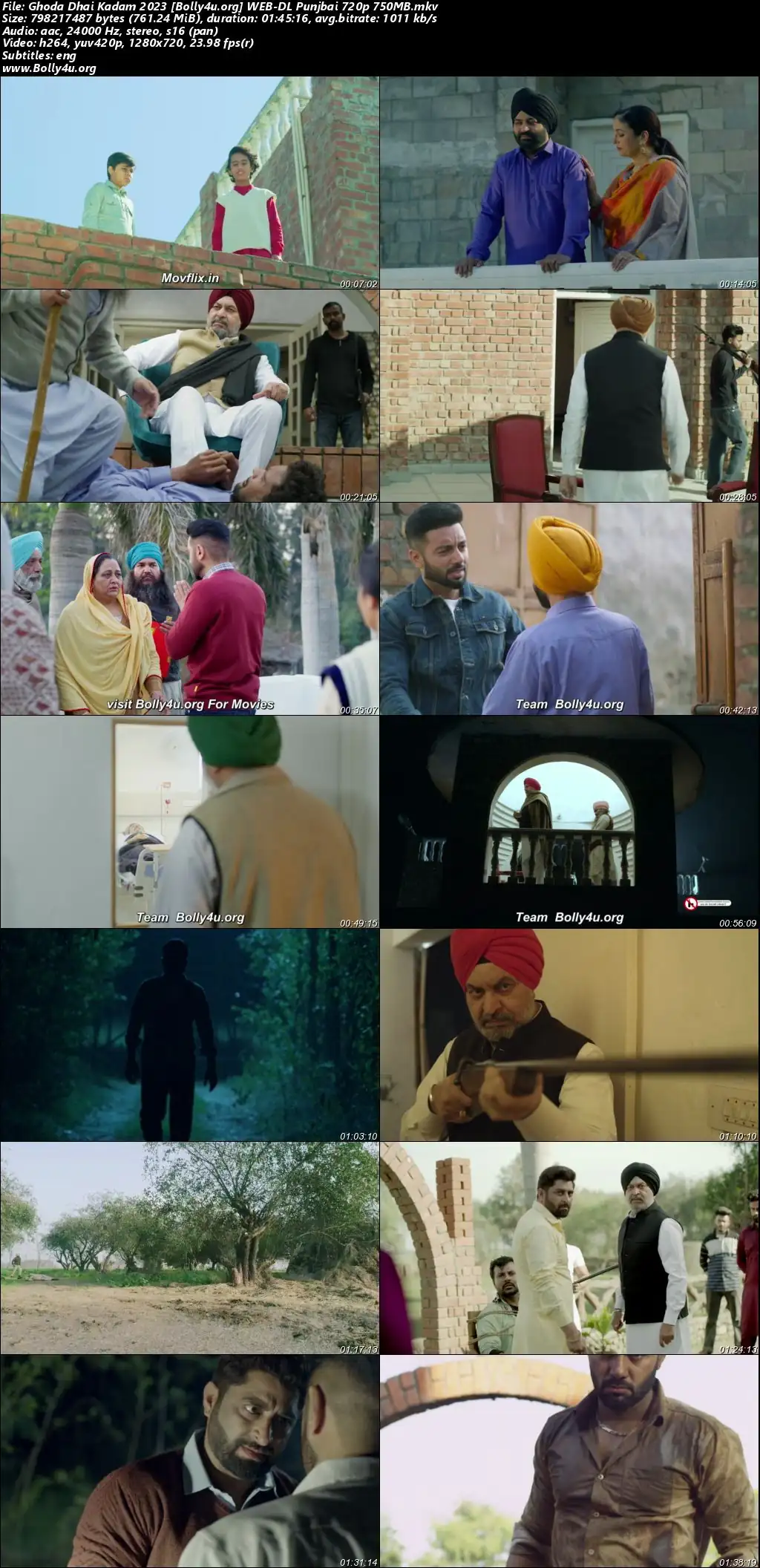 Ghoda Dhai Kadam 2023 WEB-DL Punjabi Full Movie Download 1080p  720p  480p