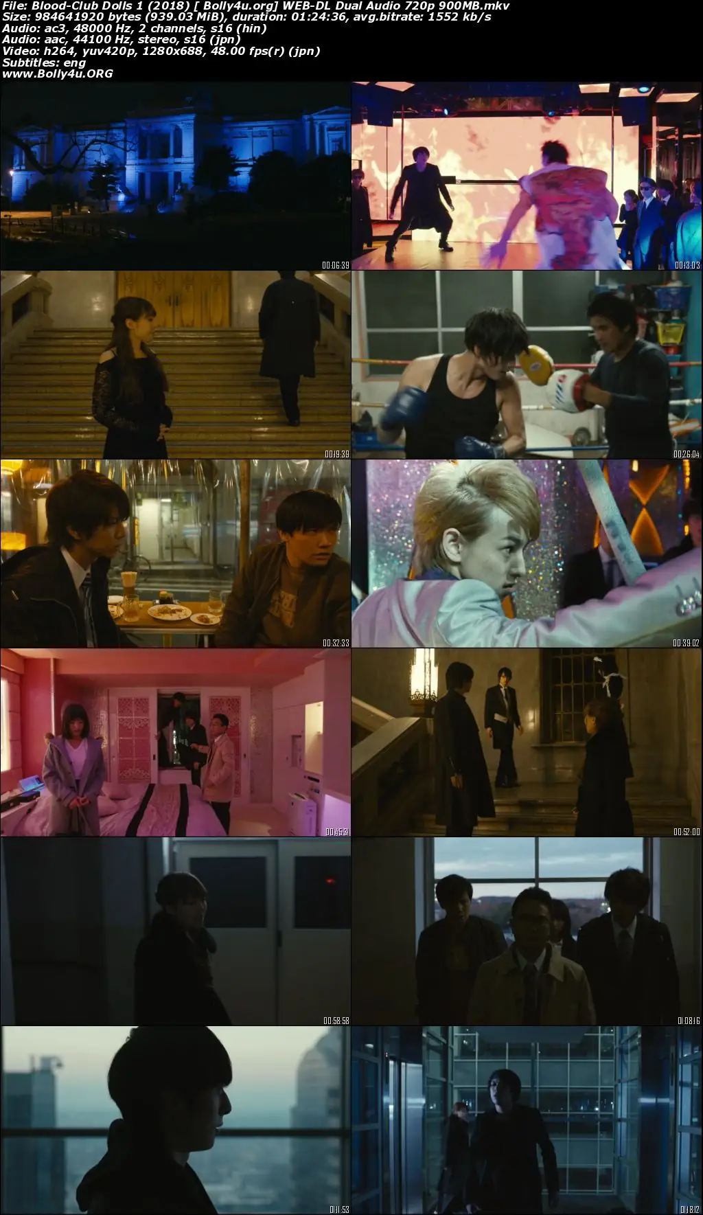 Blood-Club Dolls 1 2018 WEB-DL Hindi Dual Audio Full Movie Download 720p  480p