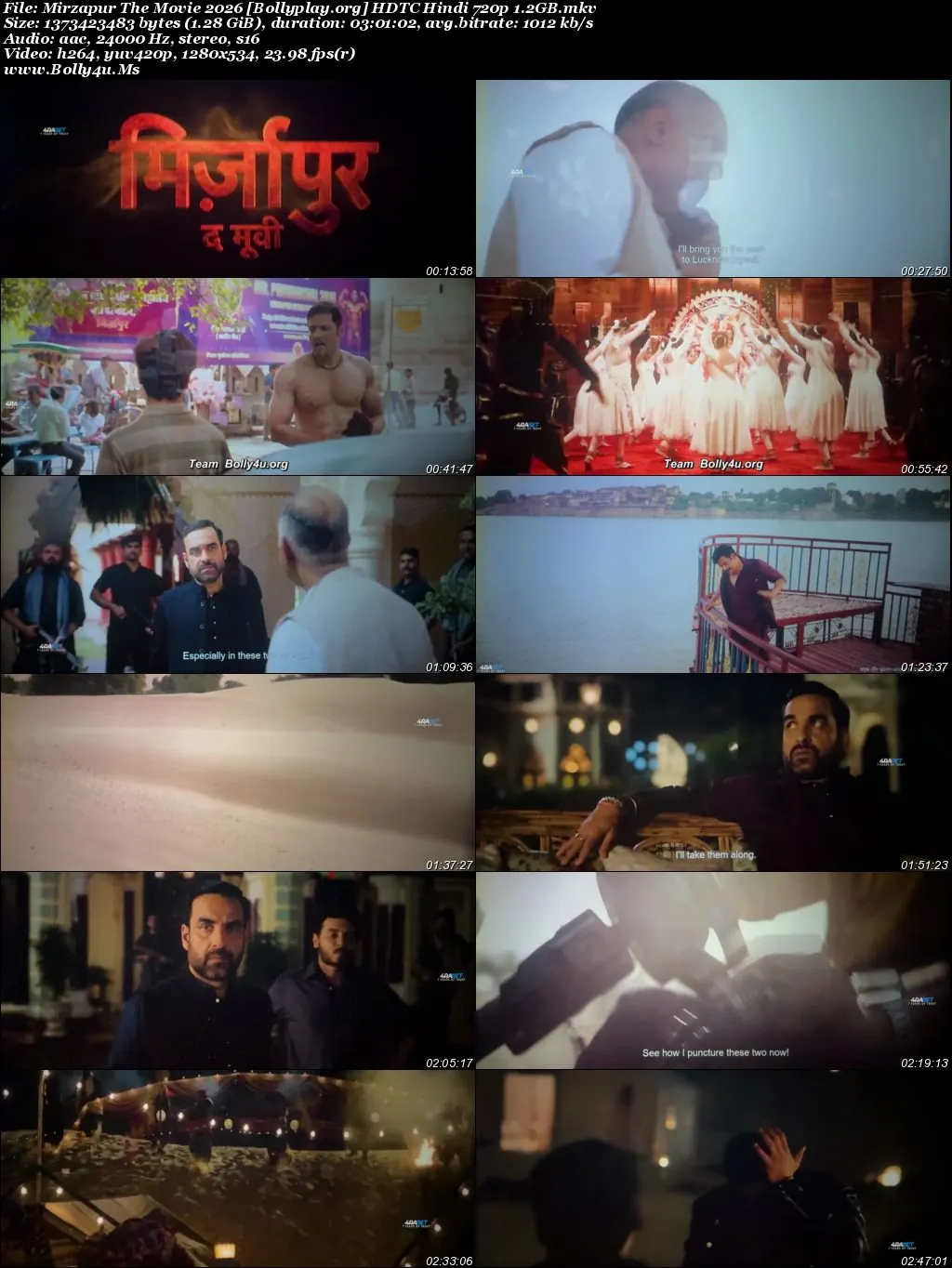 Mirzapur The Movie 2026 HDTC Hindi Full Movie Download 1080p  720p  480p