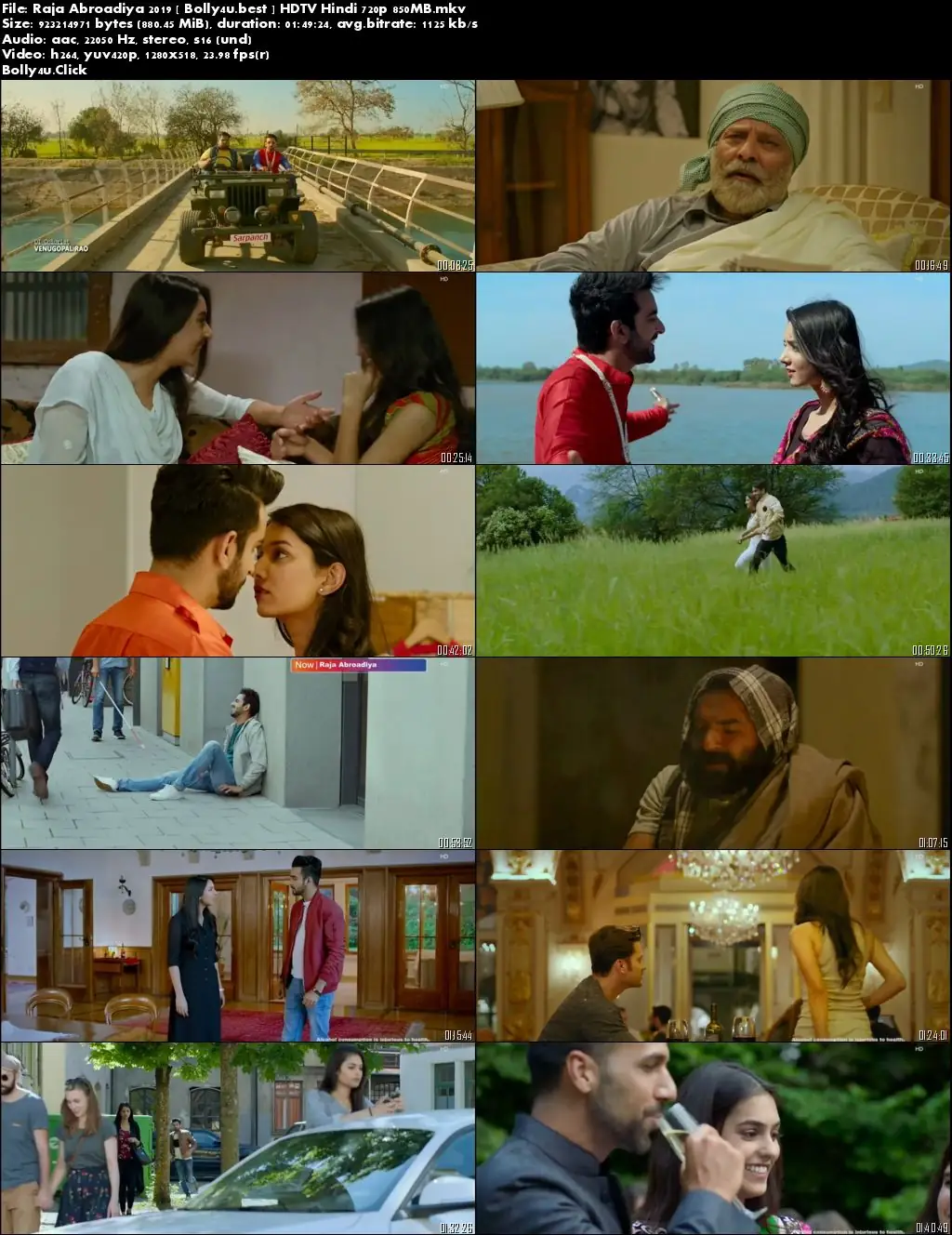 Raja Abroadiya 2019 HDTV 850MB Hindi 720p Download