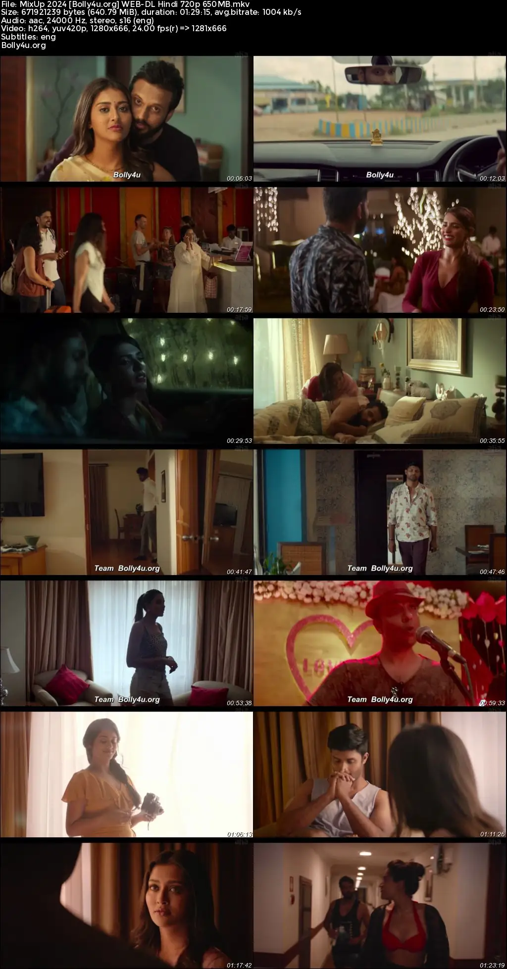 MixUp 2024 WEB-DL Hindi Full Movie Download 1080p  720p  480p