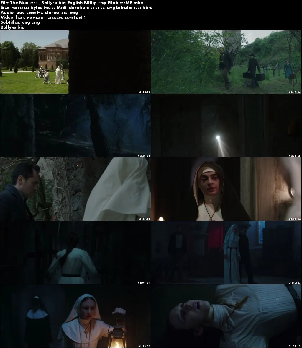 The Nun 2018 BRRip 300Mb English 480p ESub Download