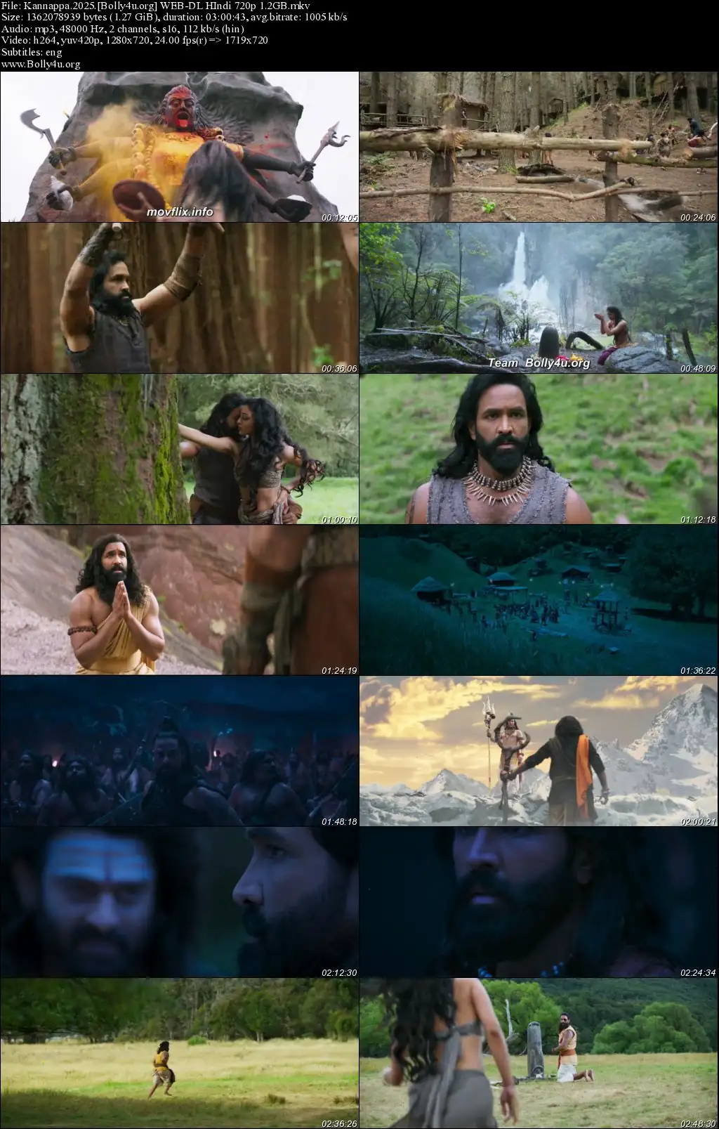 Kannappa 2025 WEB-DL Hindi Full Movie Download 1080p  720p  480p