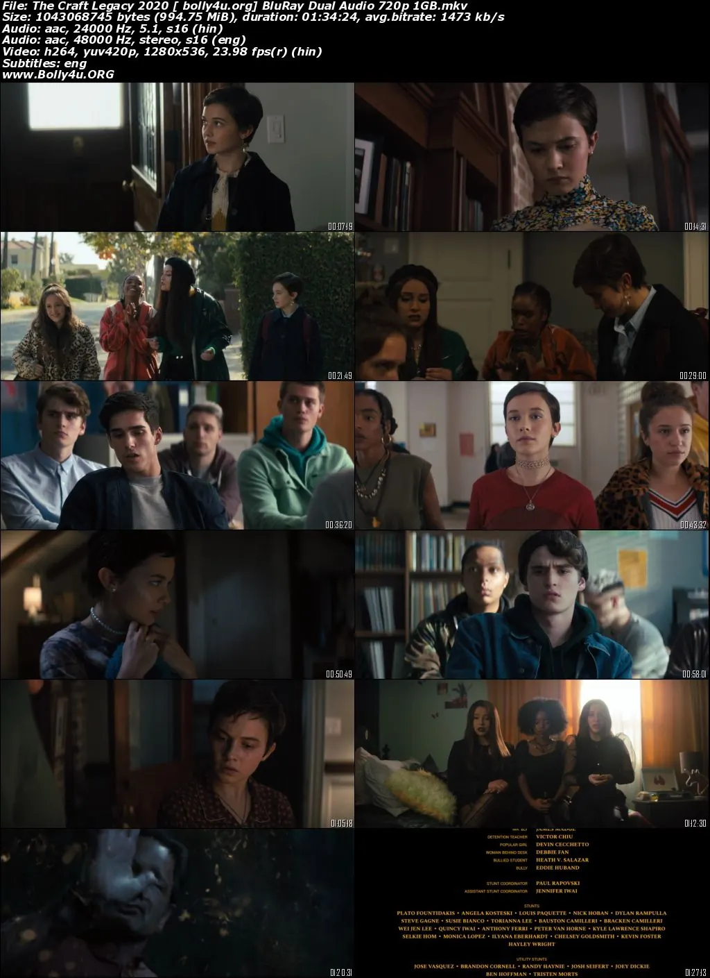 The Craft Legacy 2020 BluRay 300Mb Hindi Dual Audio 480p Download