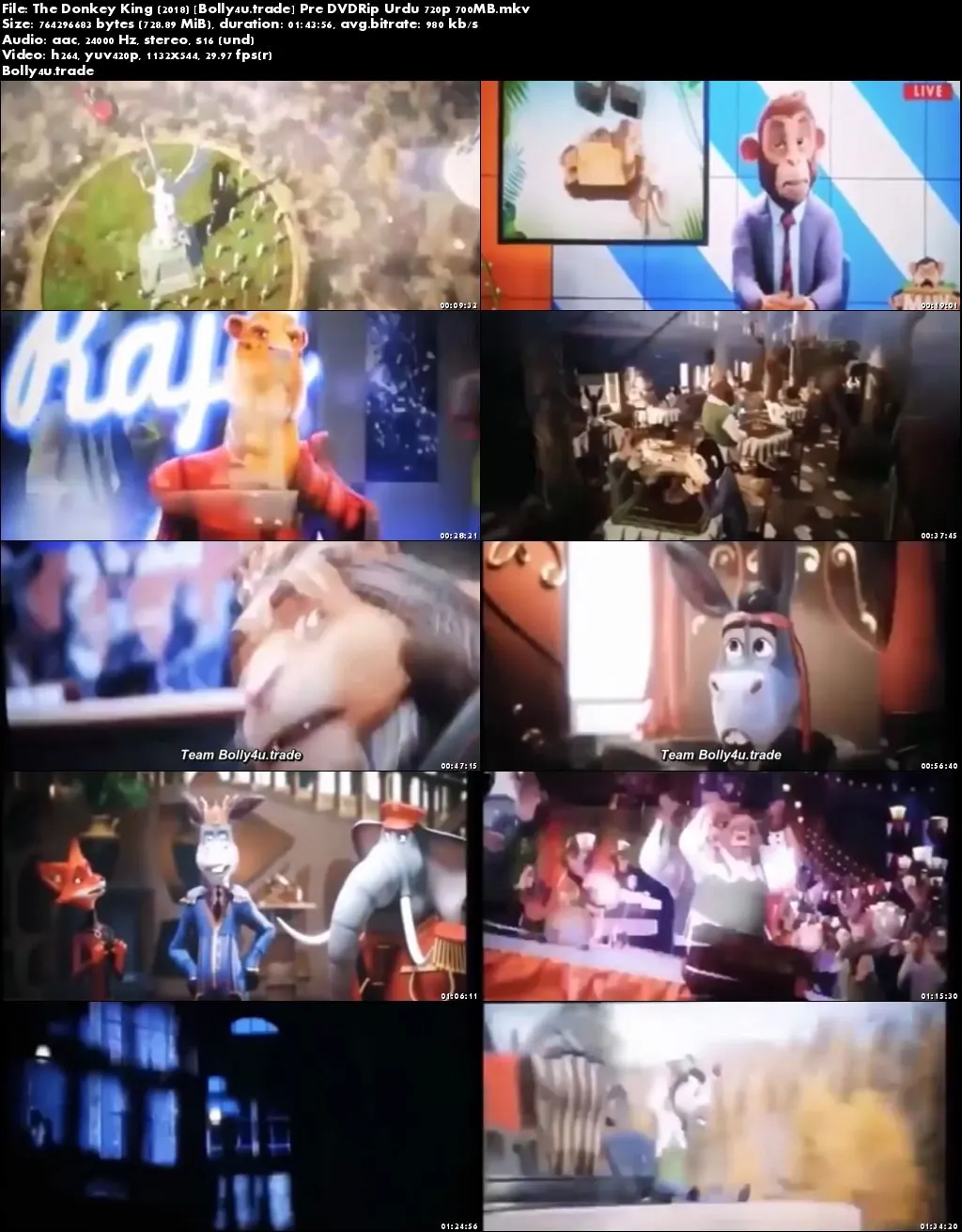 The Donkey King 2018 Pre DVDRip 300MB Full Urdu Movie Download 480p