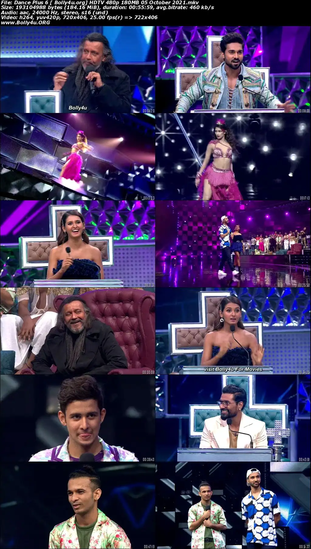 Dance Plus 6 HDTV 480p 180MB 05 October 2021 Download