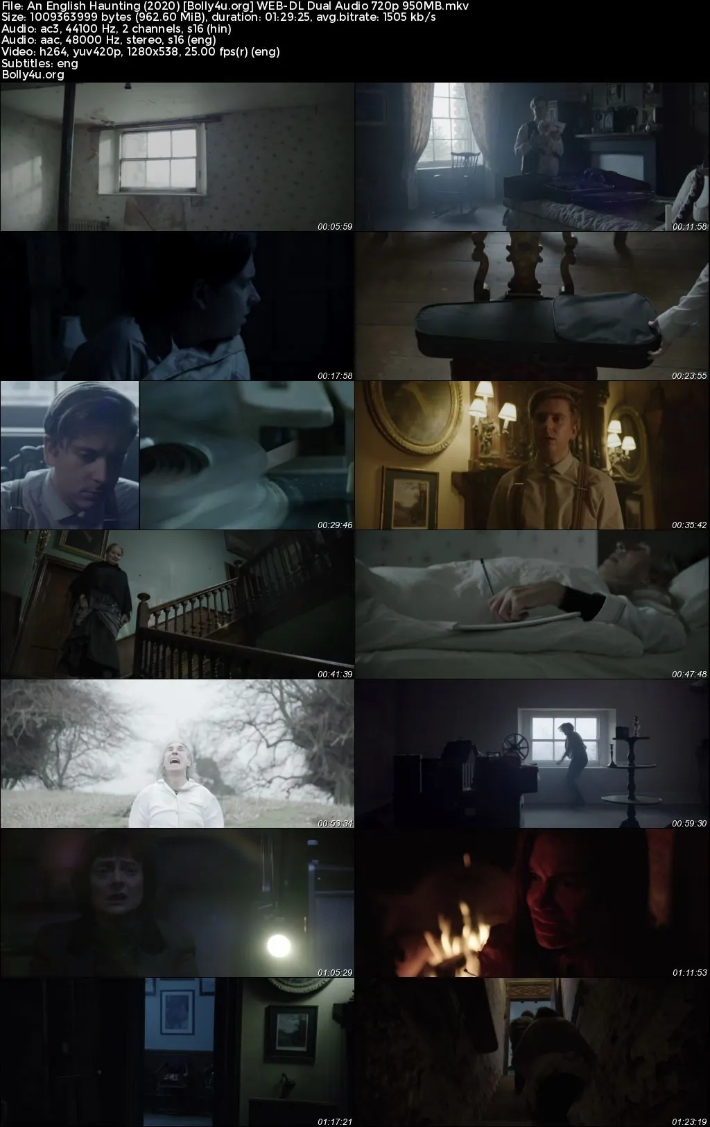 An English Haunting 2020 WEB-DL Hindi Dual Audio Full Movie Download 720p  480p