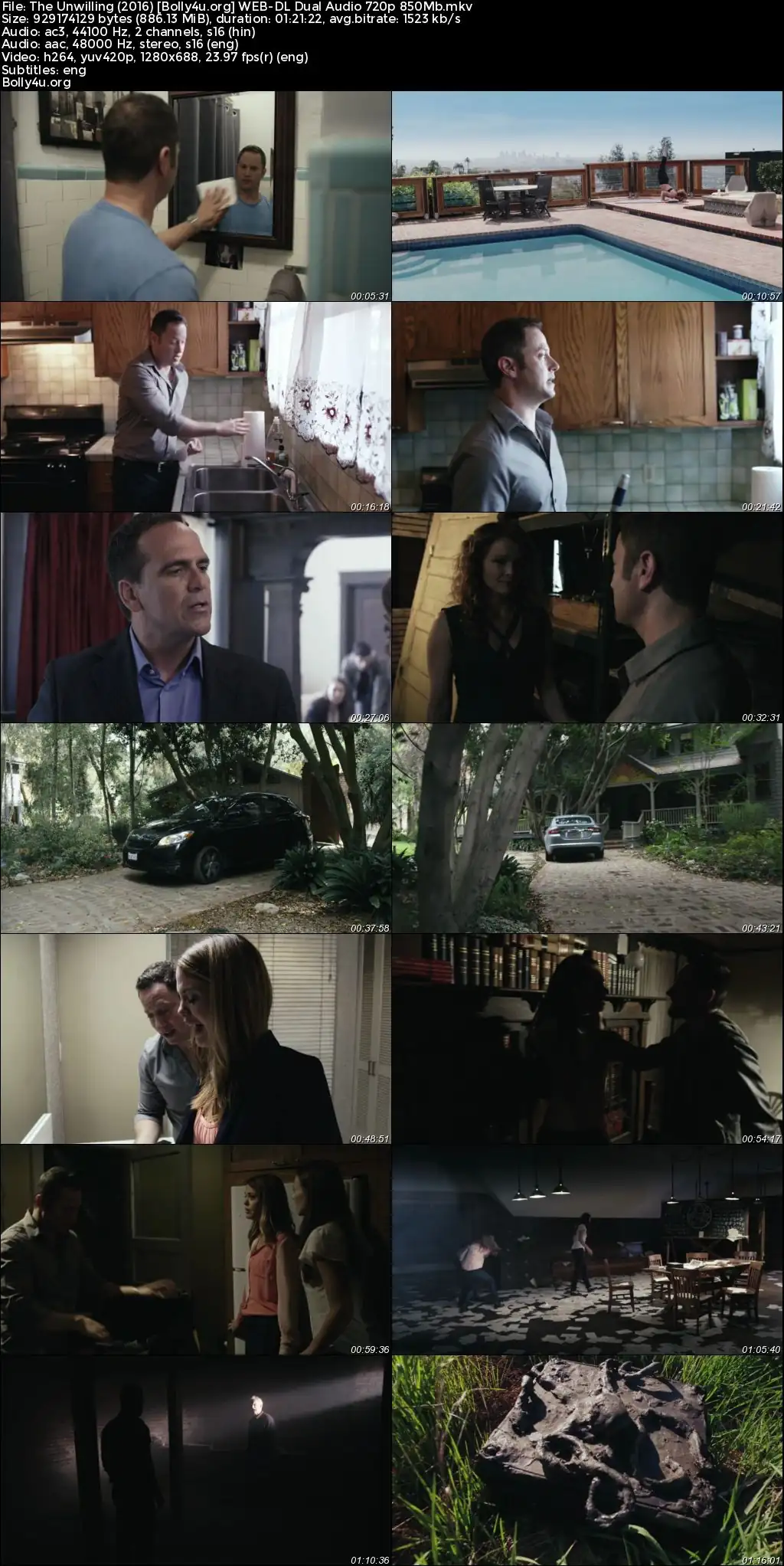 The Unwilling 2016 WEB-DL Hindi Dual Audio Full Movie Download 720p  480p