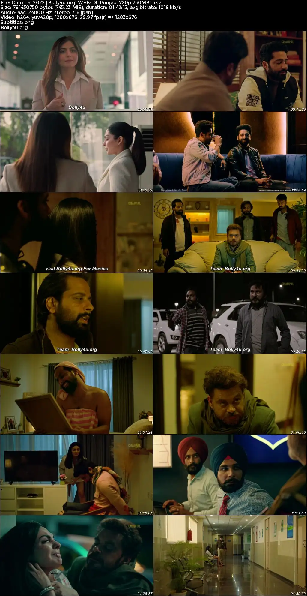 Criminal 2022 WEB-DL Punjabi Full Movie Download 1080p  720p  480p