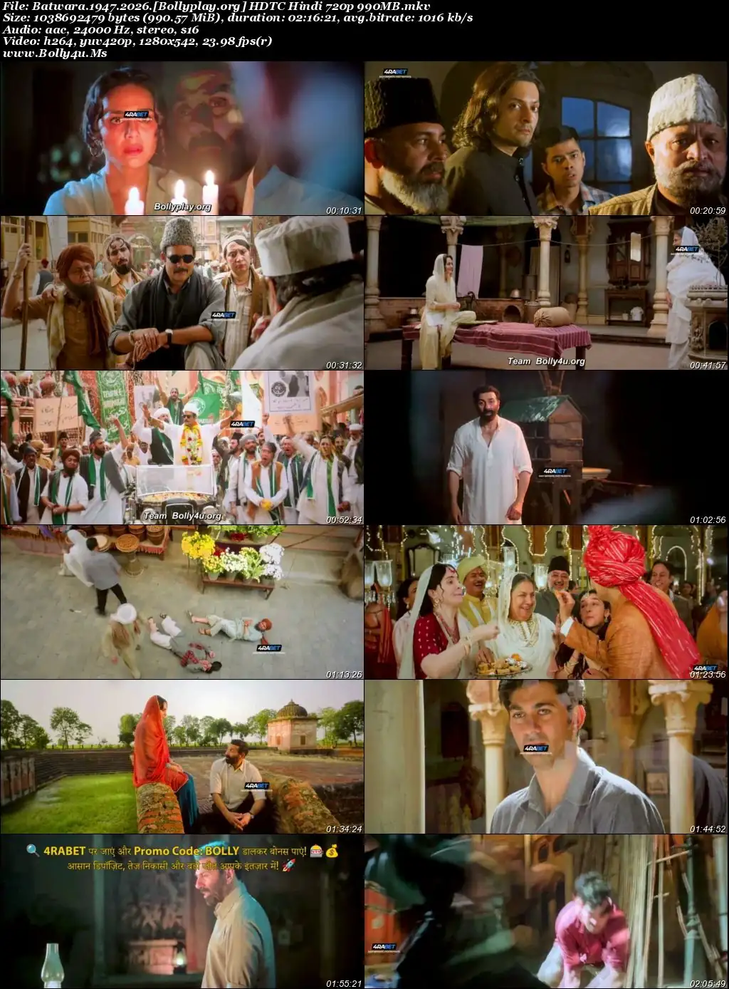 Batwara 1947 2026 HDTC Hindi Full Movie Download 1080p  720p  480p