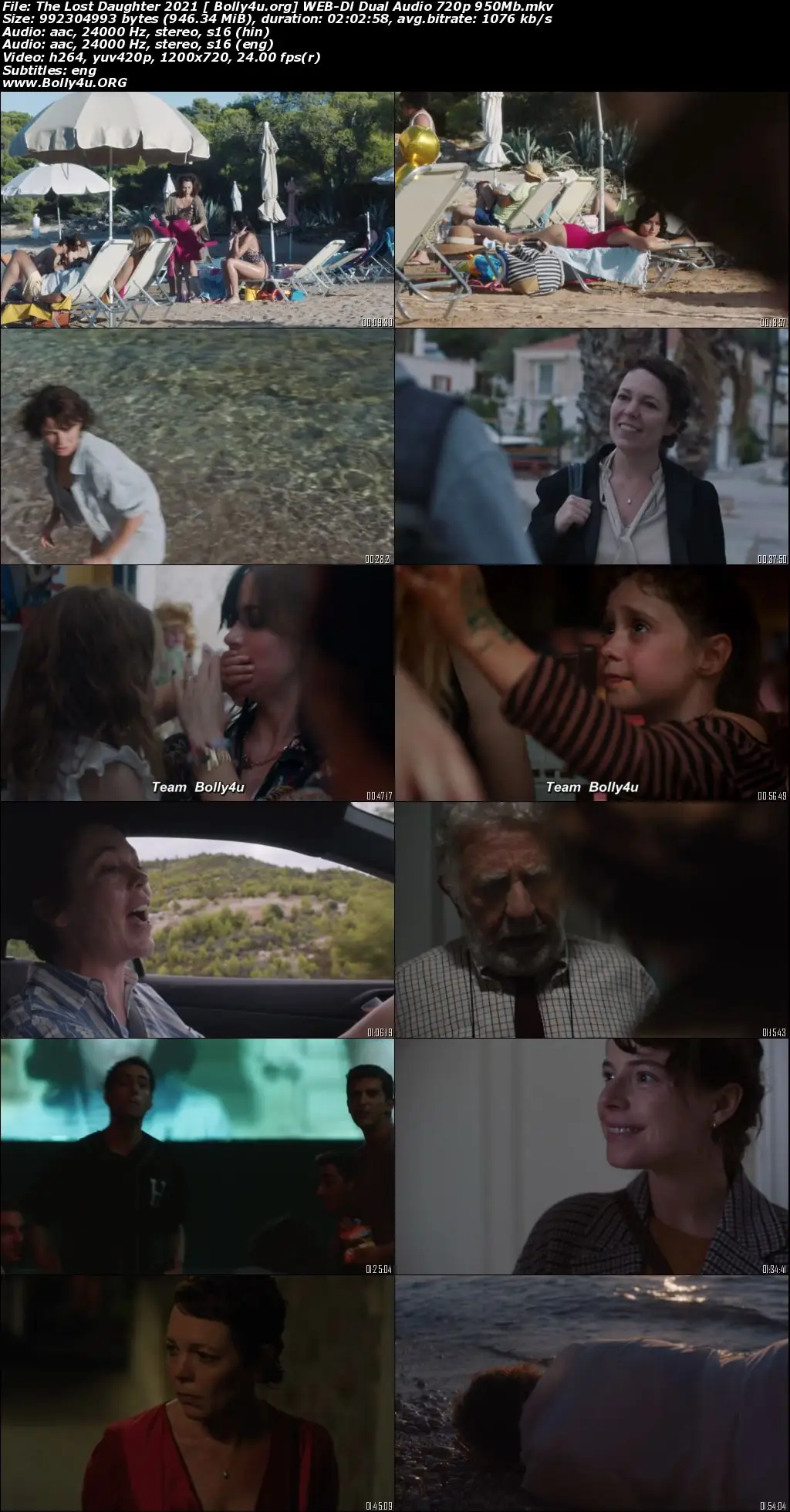 The Lost Daughter 2021 WEB-DL 950Mb Hindi Dual Audio 720p Download