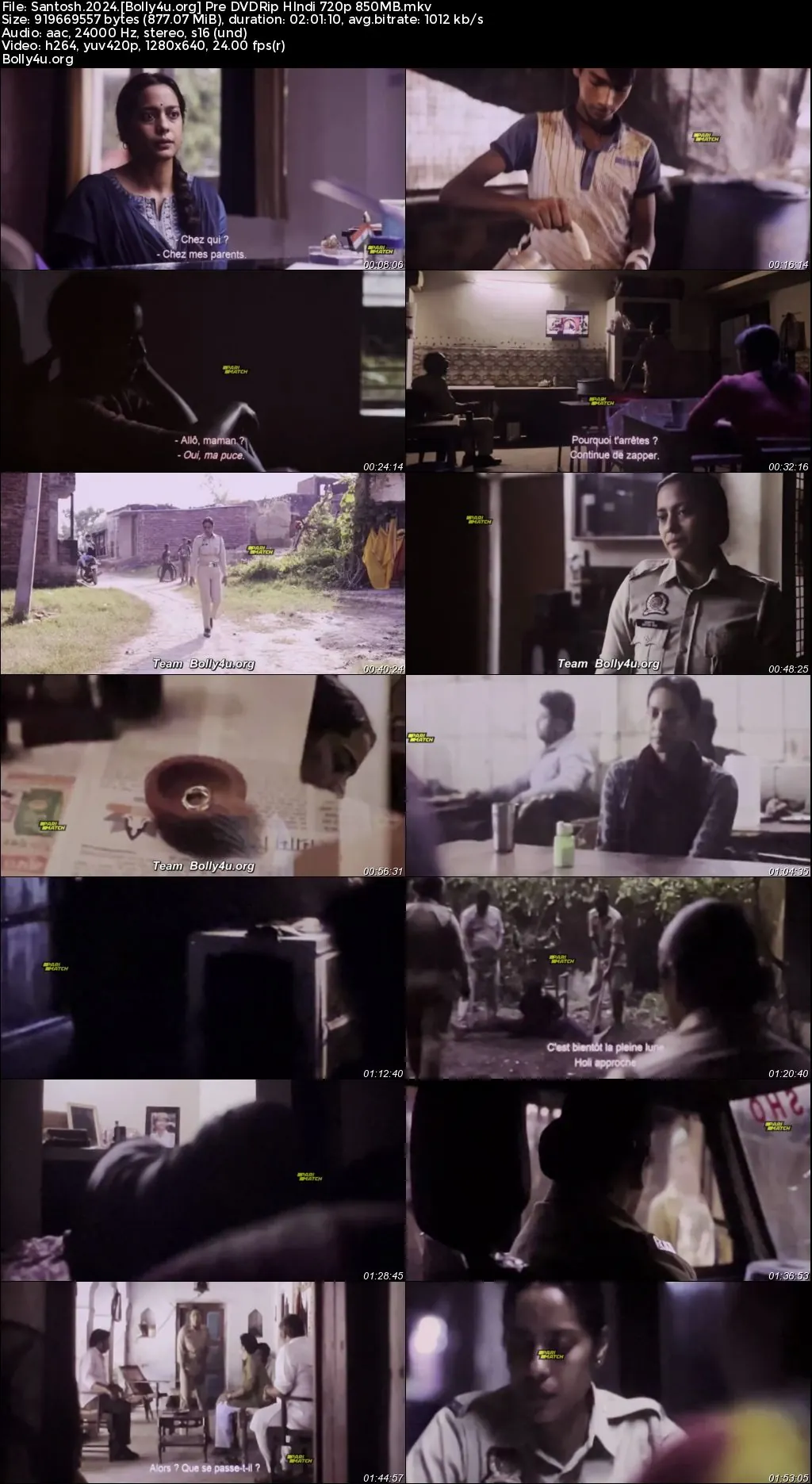 Santosh 2024 Pre DVDRip Hindi Full Movie Download 1080p  720p  480p