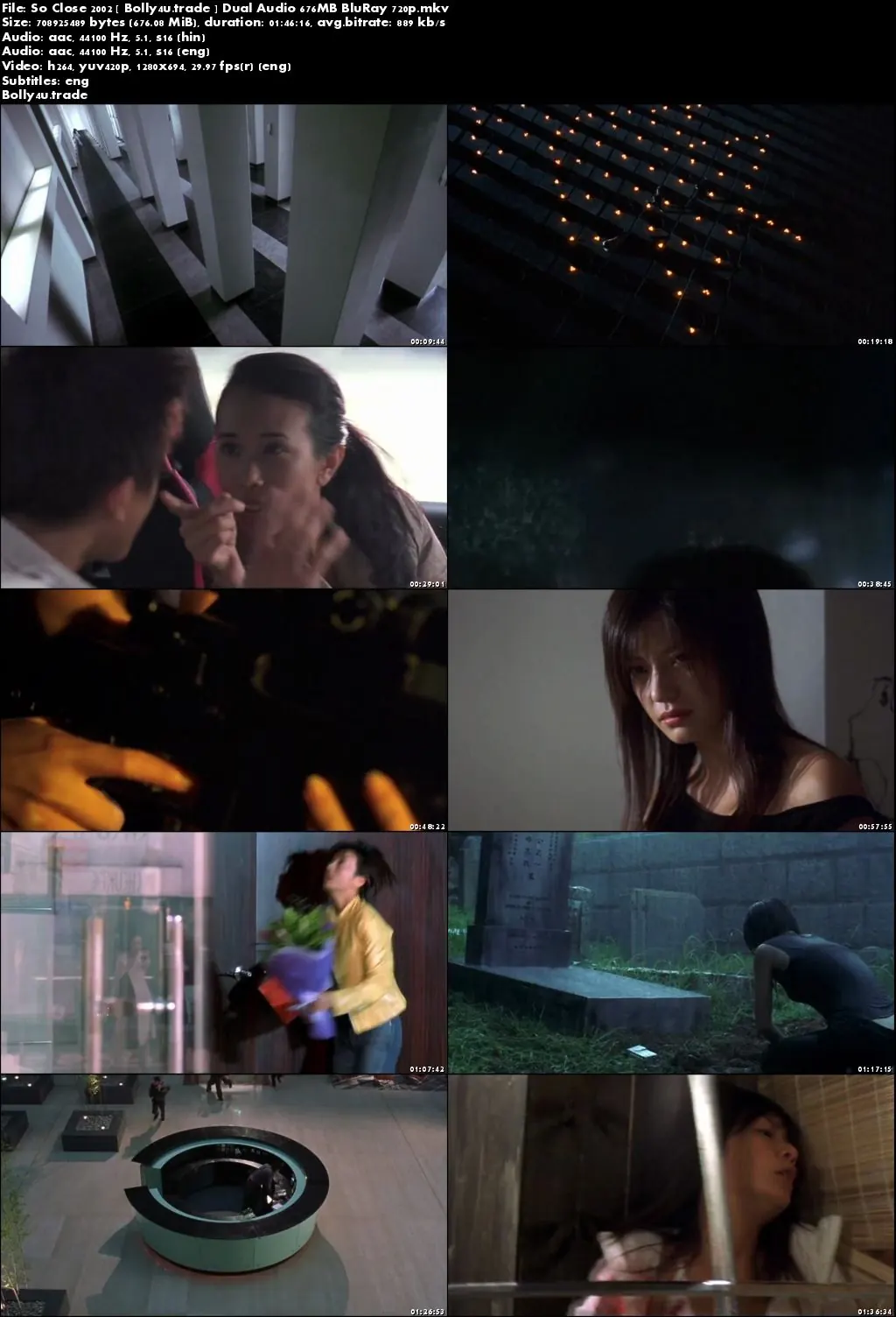 So Close 2002 BluRay 650Mb Hindi Dual Audio 720p Download