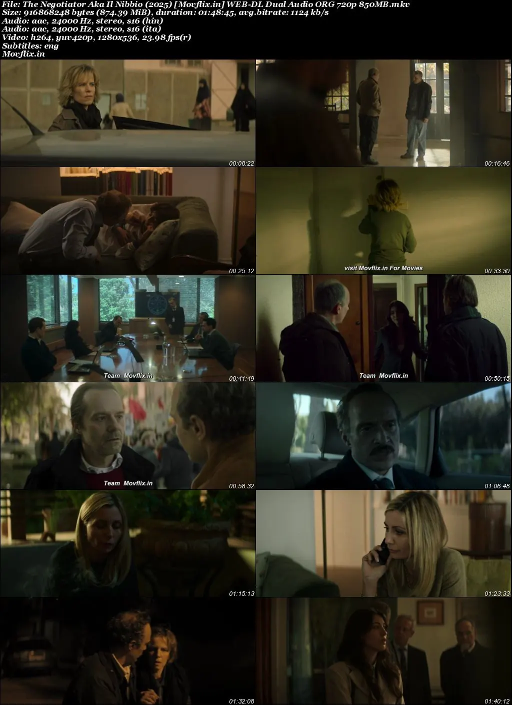 The Negotiator Aka Il Nibbio 2025 WEB-DL Hindi Dual Audio ORG Full Movie Download 1080p  720p  480p