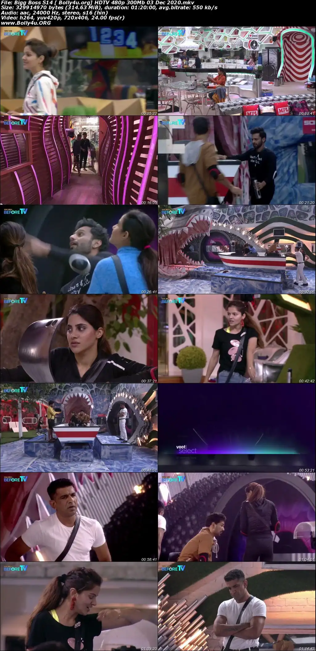 Bigg Boss S14 HDTV 480p 300Mb 03 Dec 2020 Download Bigg Boss S14 HDTV 480p 300Mb 03 Dec 2020 Download