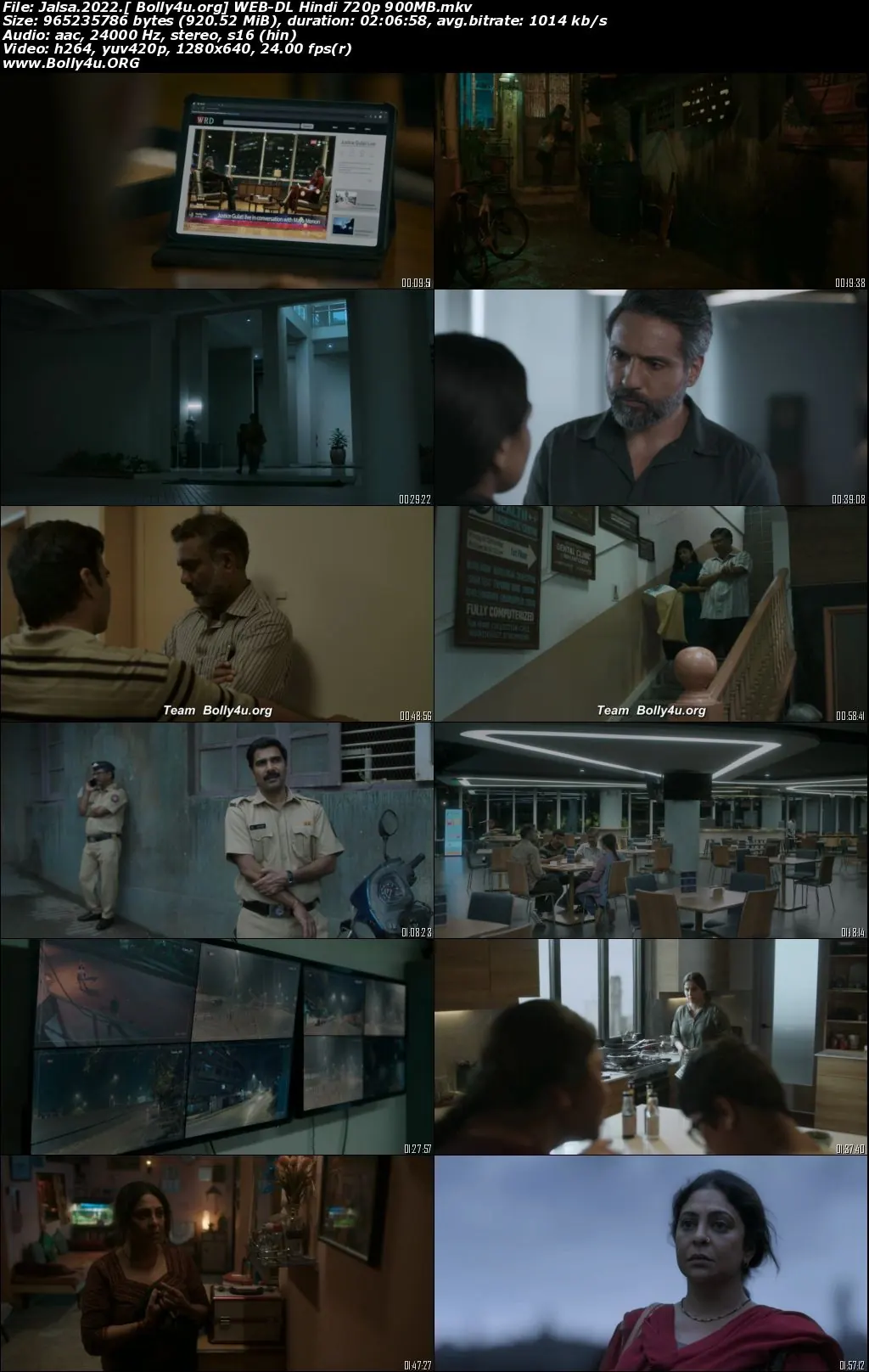 Jalsa 2022 WEB-DL Hindi Full Movie Download 720p  480p