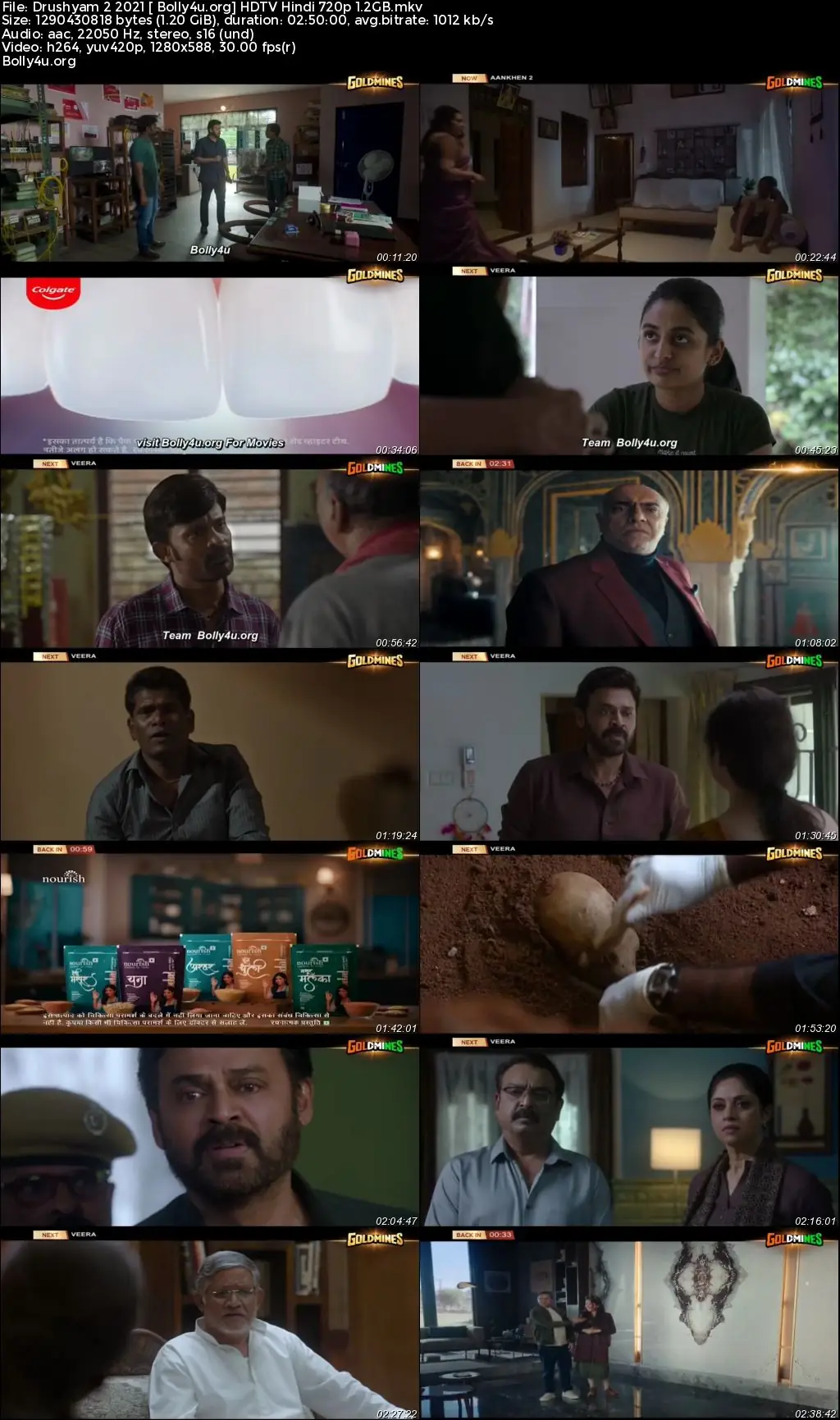 Drushyam 2 2021 HDTV Hindi Dubbed Full Movie Download 720p  480p