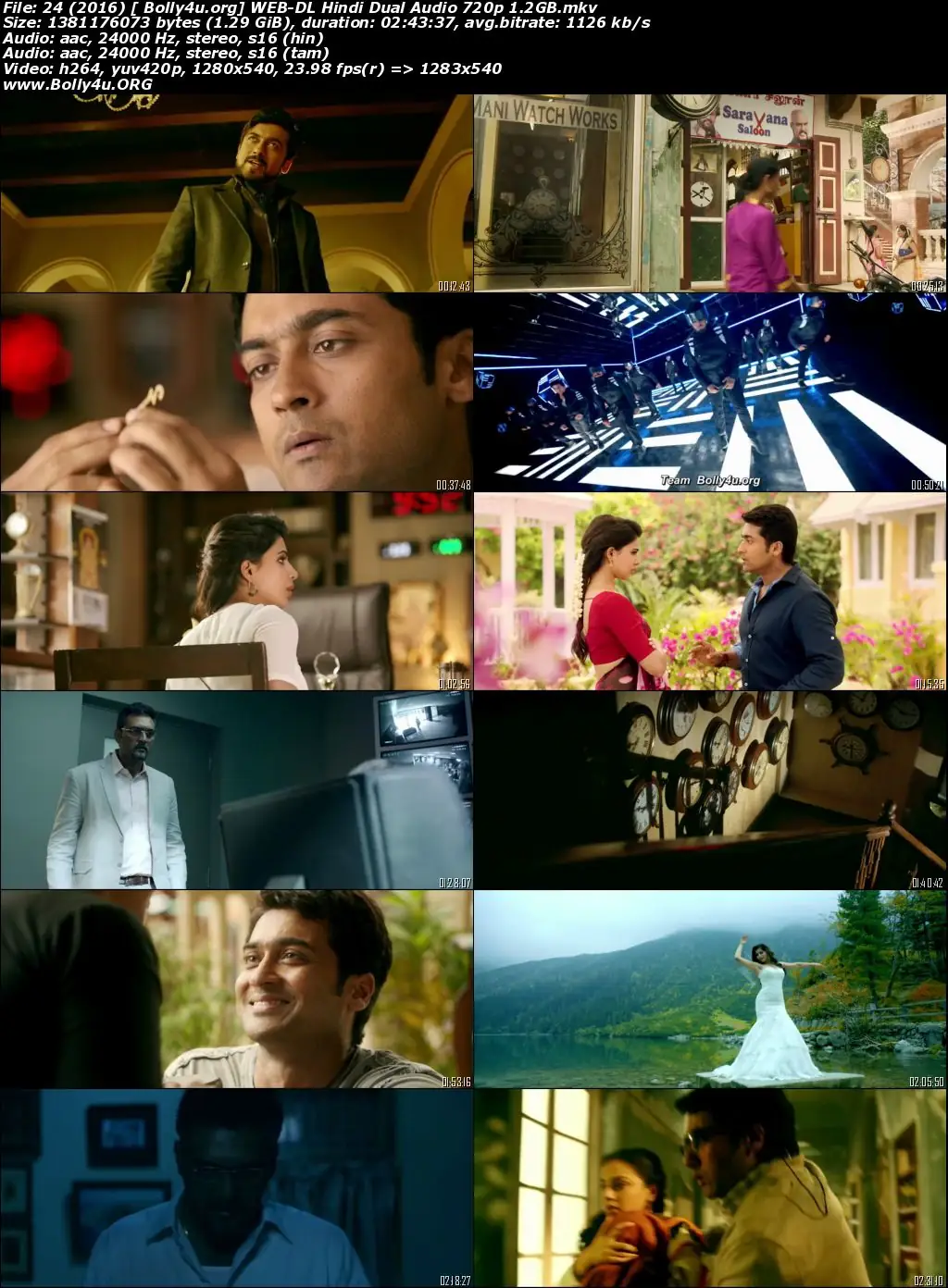 24 (2016) WEB-DL Hindi Dual Audio ORG 720p 480p Download