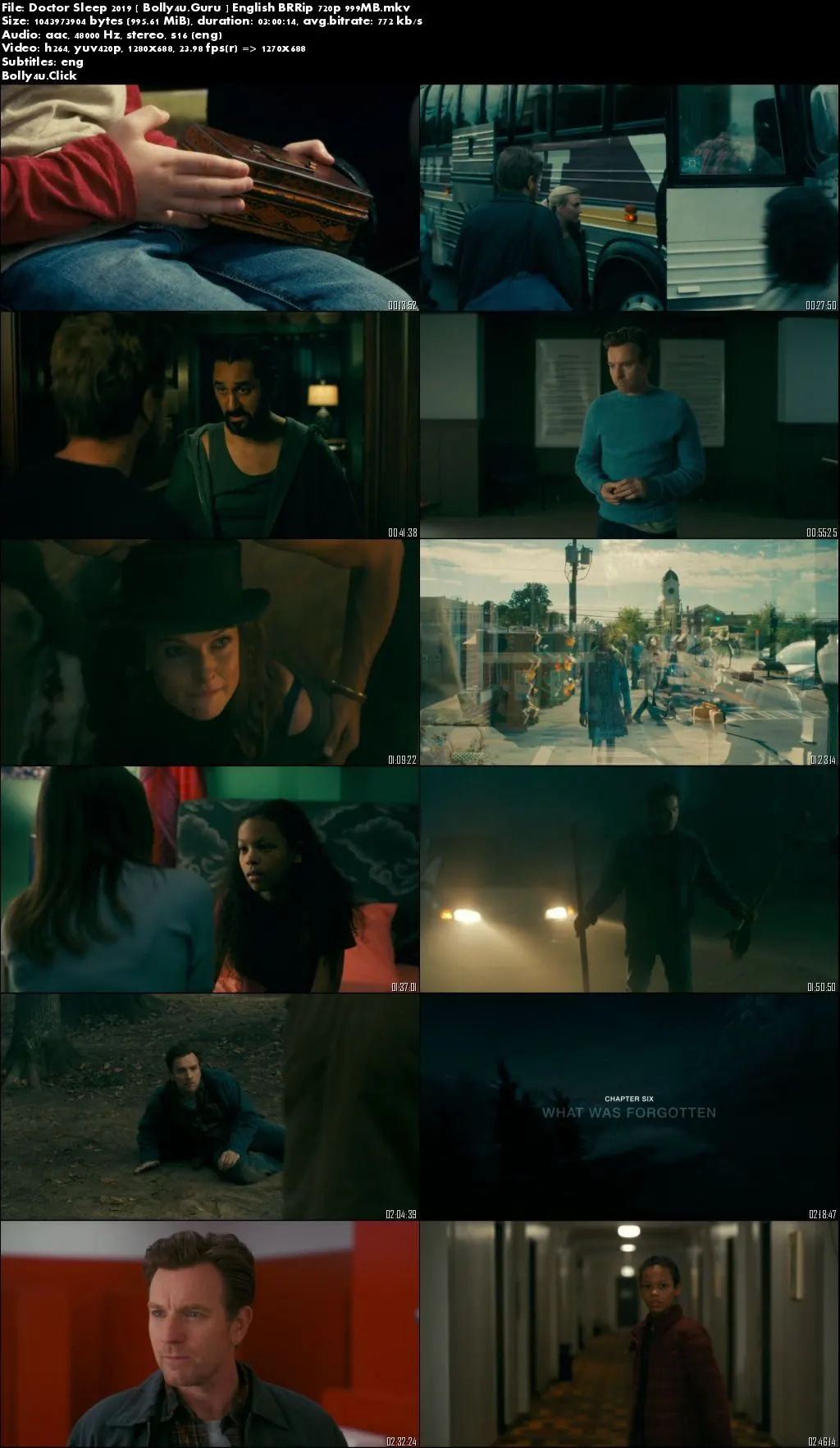 Doctor Sleep 2019 BRRip 500Mb English DC 480p ESub Download