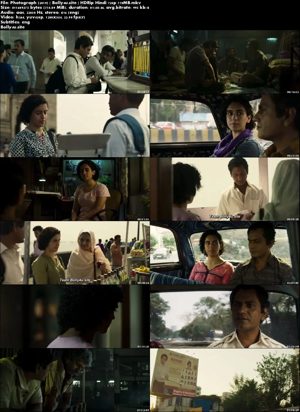 Photograph 2019 HDRip 750MB Hindi 720p ESub Download
