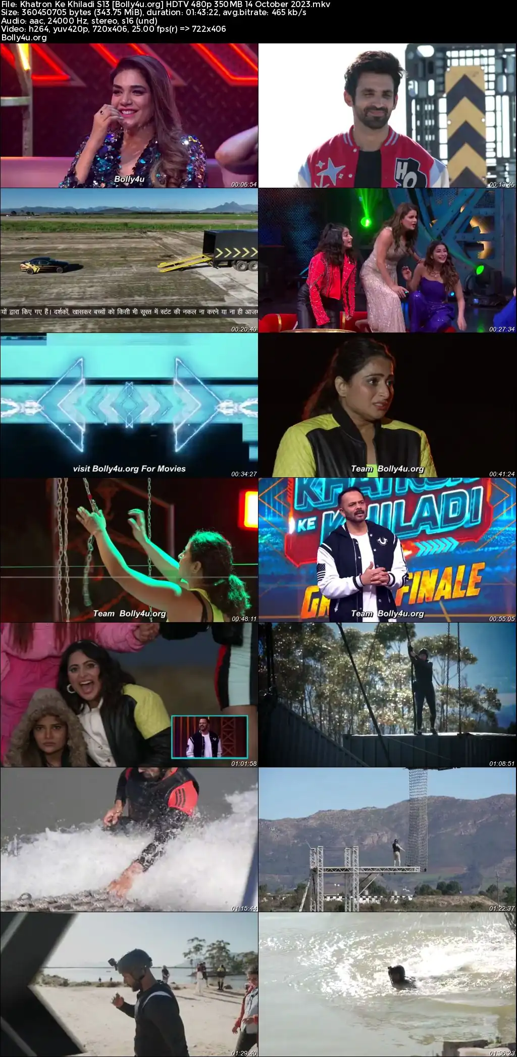 Khatron Ke Khiladi S13 HDTV 480p 350MB 14 October 2023 Download