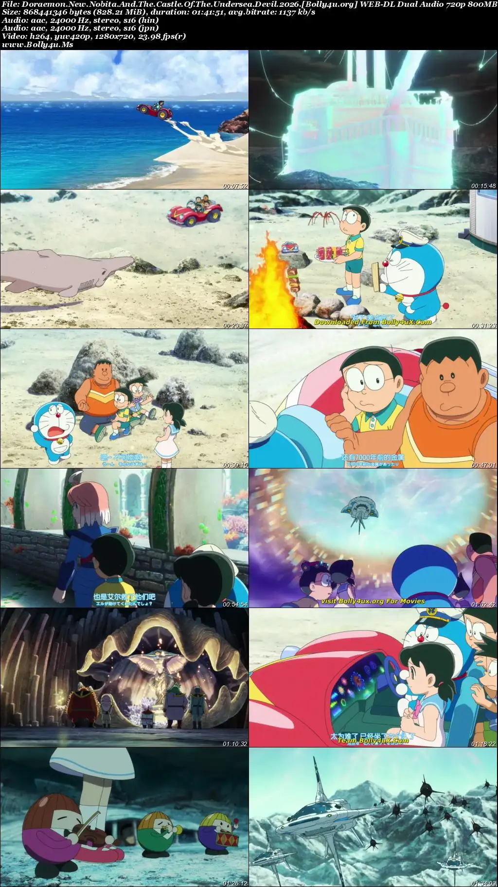 Doraemon New Nobita and the Castle of the Undersea Devil 2026 WEB-DL Hindi Dual Audio Full Movie Download 1080p  720p  480p