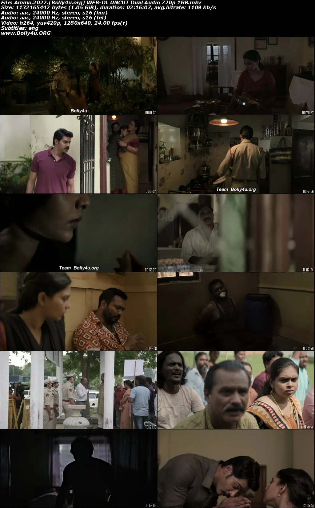 Watch Online Ammu 2022 WEB-DL UNCUT Hindi Dual Audio ORG Full Movie Download 1080p  720p  480p