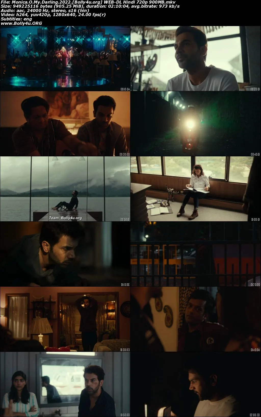 Monica O My Darling 2022 WEB-DL Hindi Full Movie Download 1080p  720p  480p