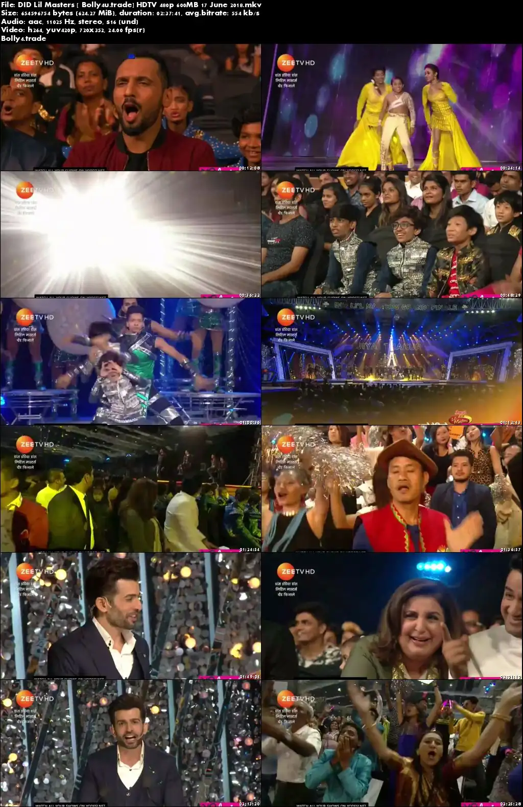 DID Lil Masters Grand Finale HDTV 480p 600MB 17 June 2018 Download